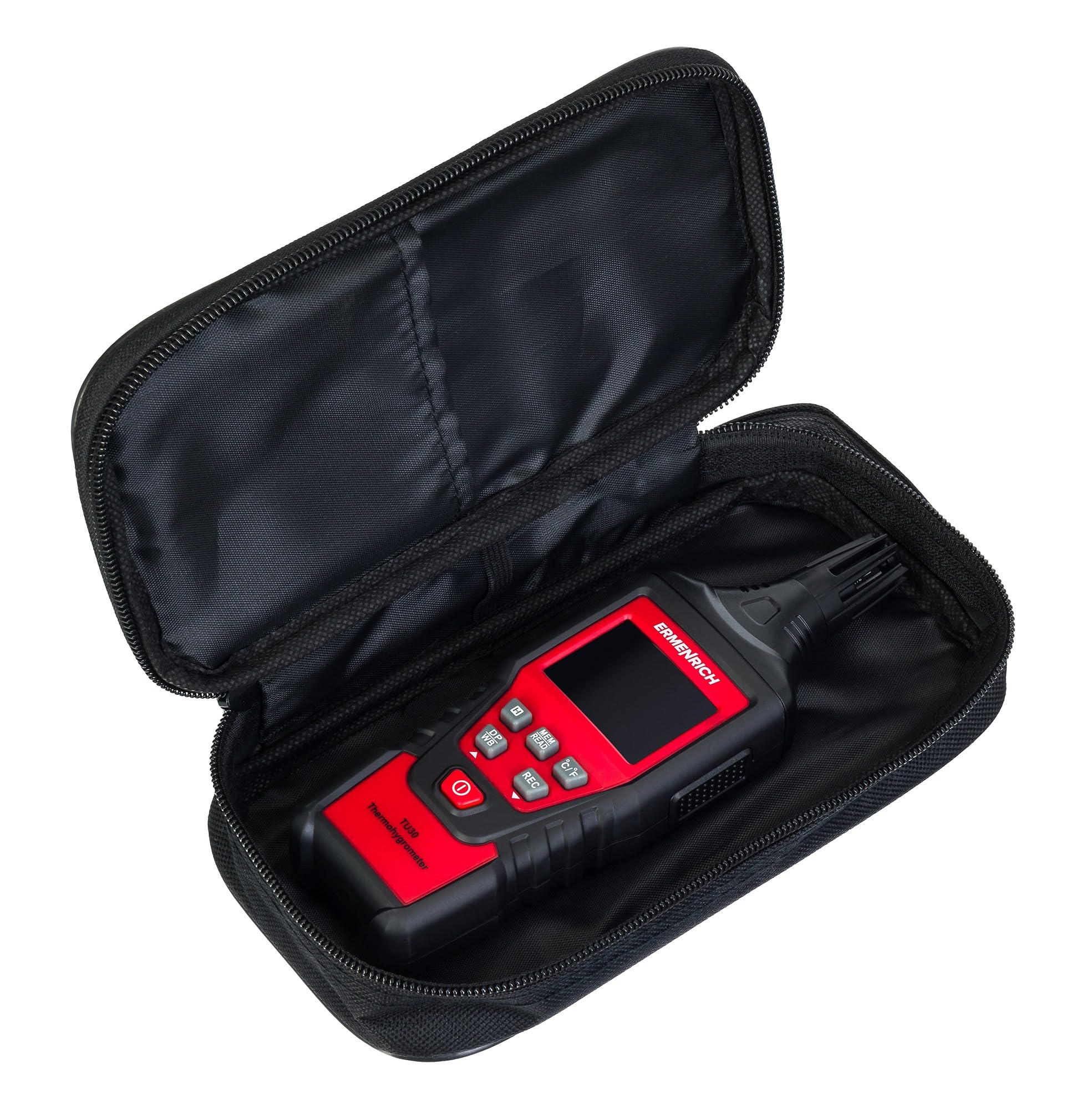 Wett TU30 Hygrometer-Thermometer, Temperatur- und Feuchtigkeitsmessgerät Innen/Außen, Taupunkt, farbiges LCD-Display, Min/Max-Speicher, automatische Abschaltung, schnelle Messung, °C/°F