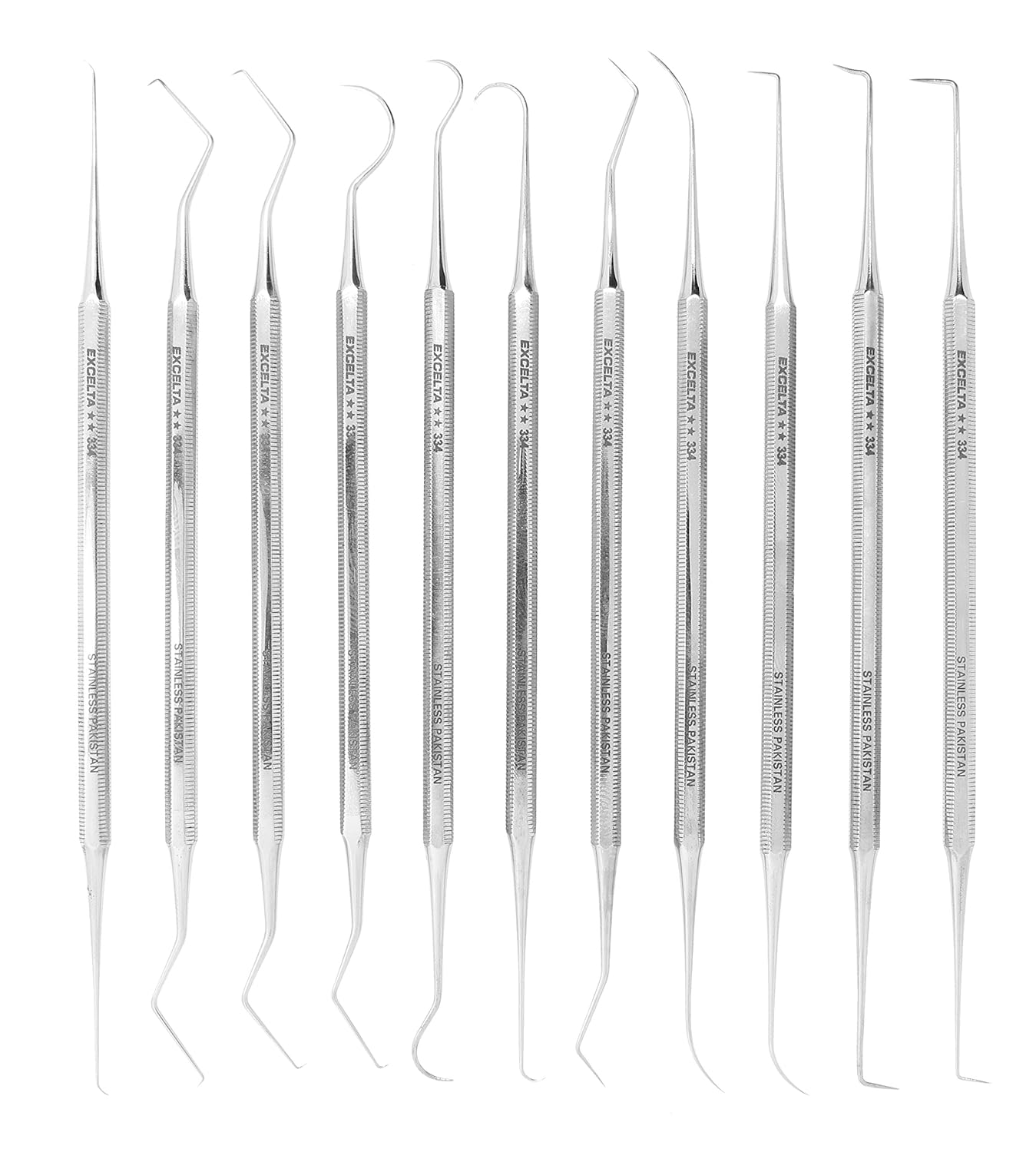 Excelta - 334 - Probe - Double Ended - Two Star - SS - .01" (.25mm), 0.25" Height, 0.25" Wide, 5Length