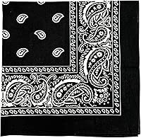 Extra Large Bandana 27” x 27” 100% Cotton for Men & Women Paisley Handkerchief Headband Scarf Jumbo Bandanas