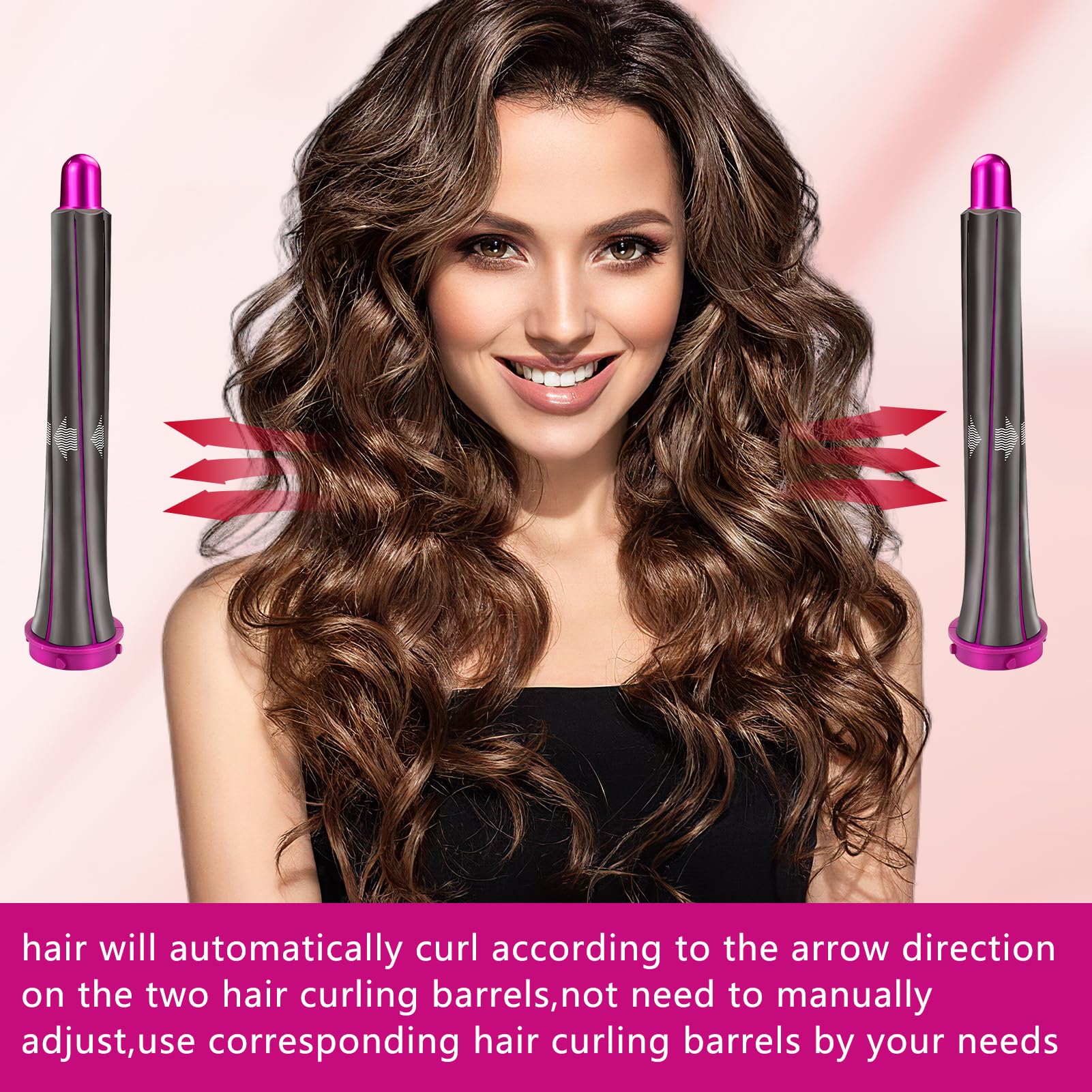 2 barriles rizadores de cabello de 20 mm de largo para piezas de accesorios Dyson Airwrap, accesorios de auto-rizado para Airwrap Styler, accesorios de rizado para múltiples estilos de cabello