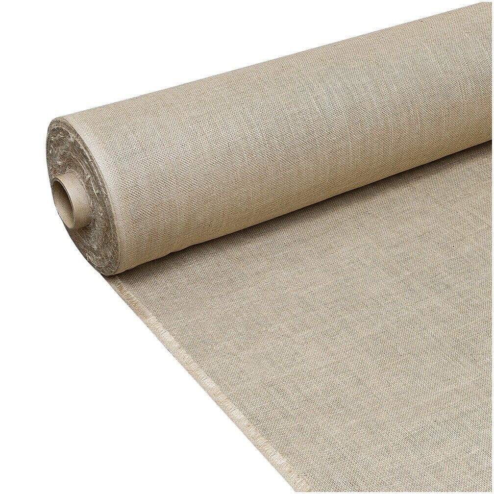 Tkanina jutowa płótno juta włókno naturalne 305 gr/m² dekoracja domu obicia rzemieślnicze 140 x 500 cm