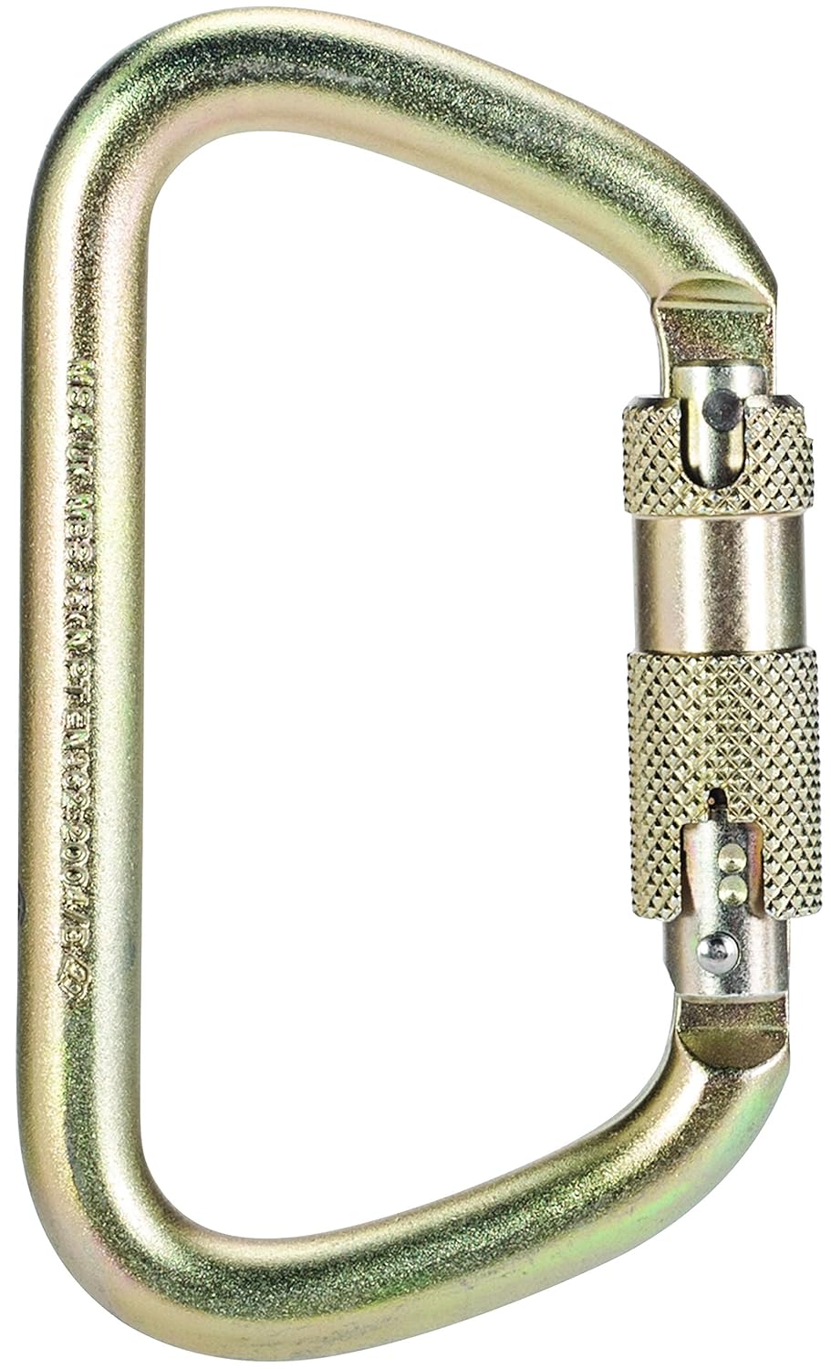 MSA SRCC642 Steel AutoLocking Carabineer, 1.2" Large D Gate, 4.9