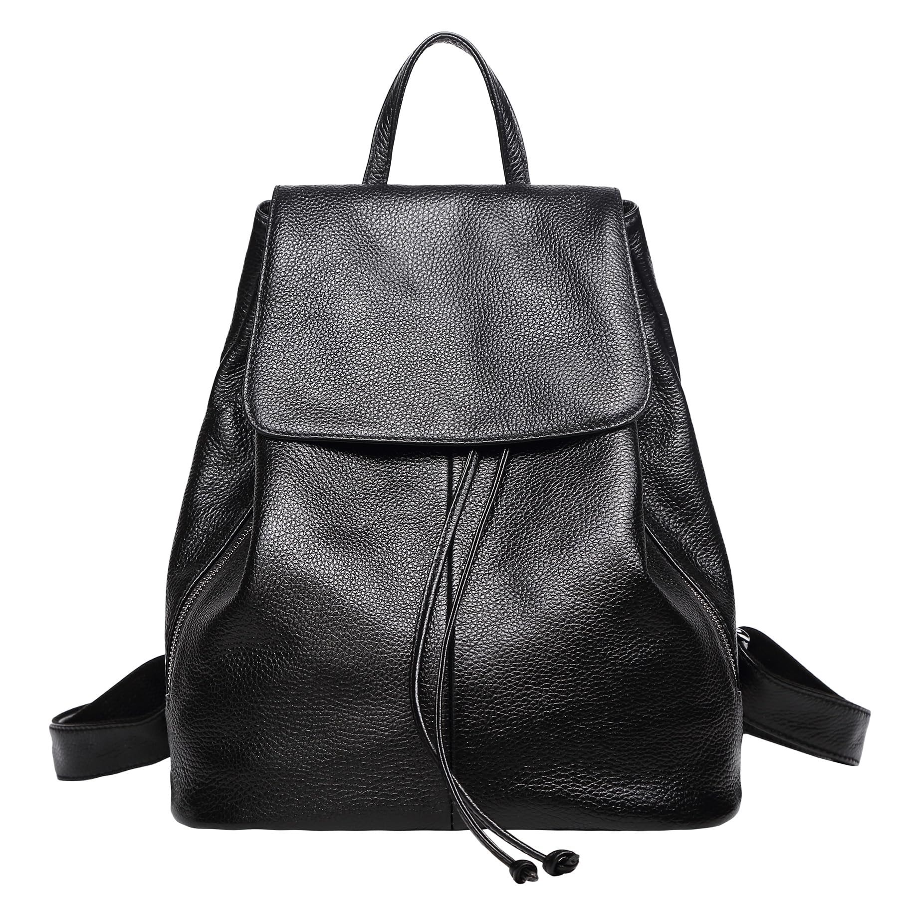 BOYATU Travel Leather Backpack Purse for Women Elegant Ladies Genuine