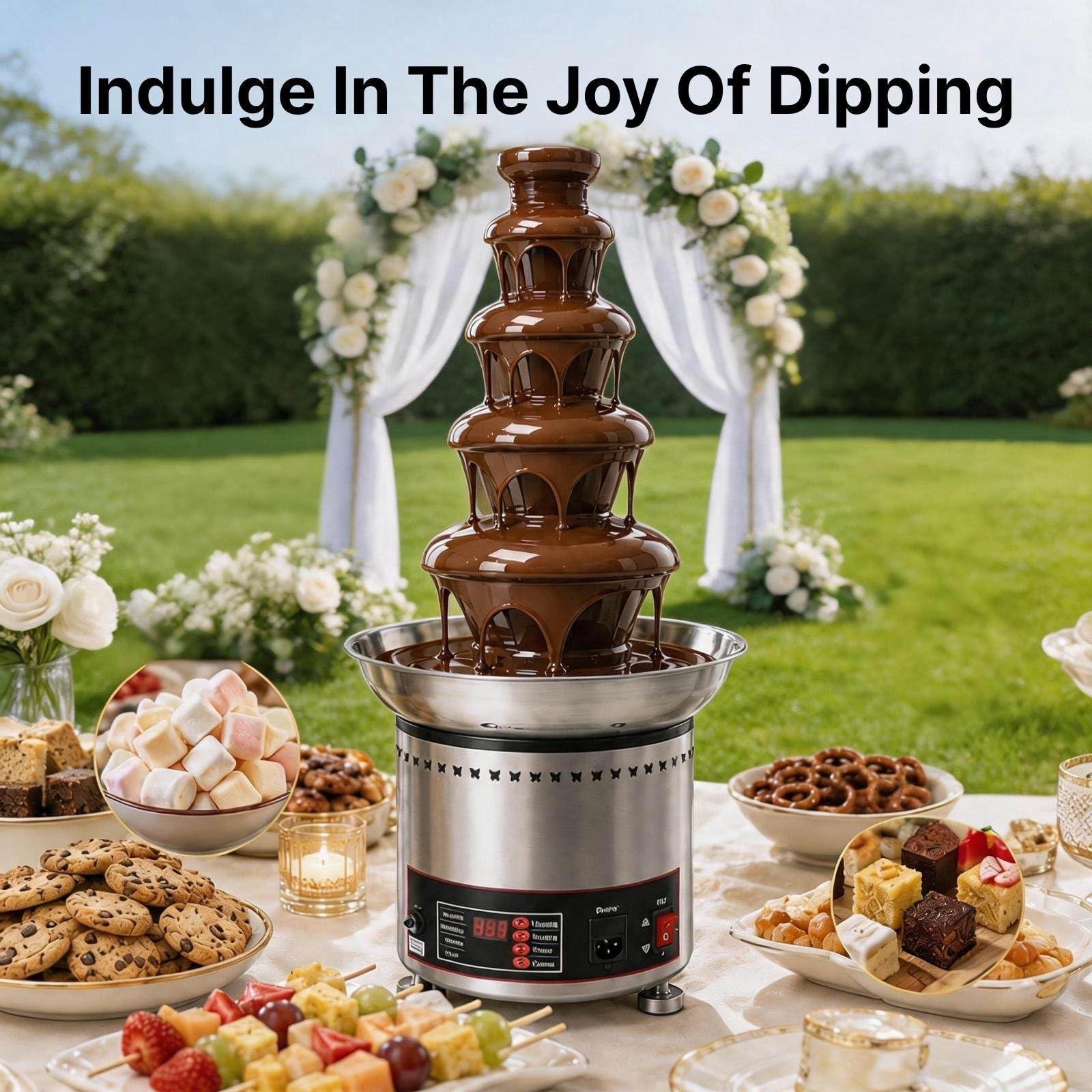 Máquina Comercial de Fuente de Chocolate 6Tier