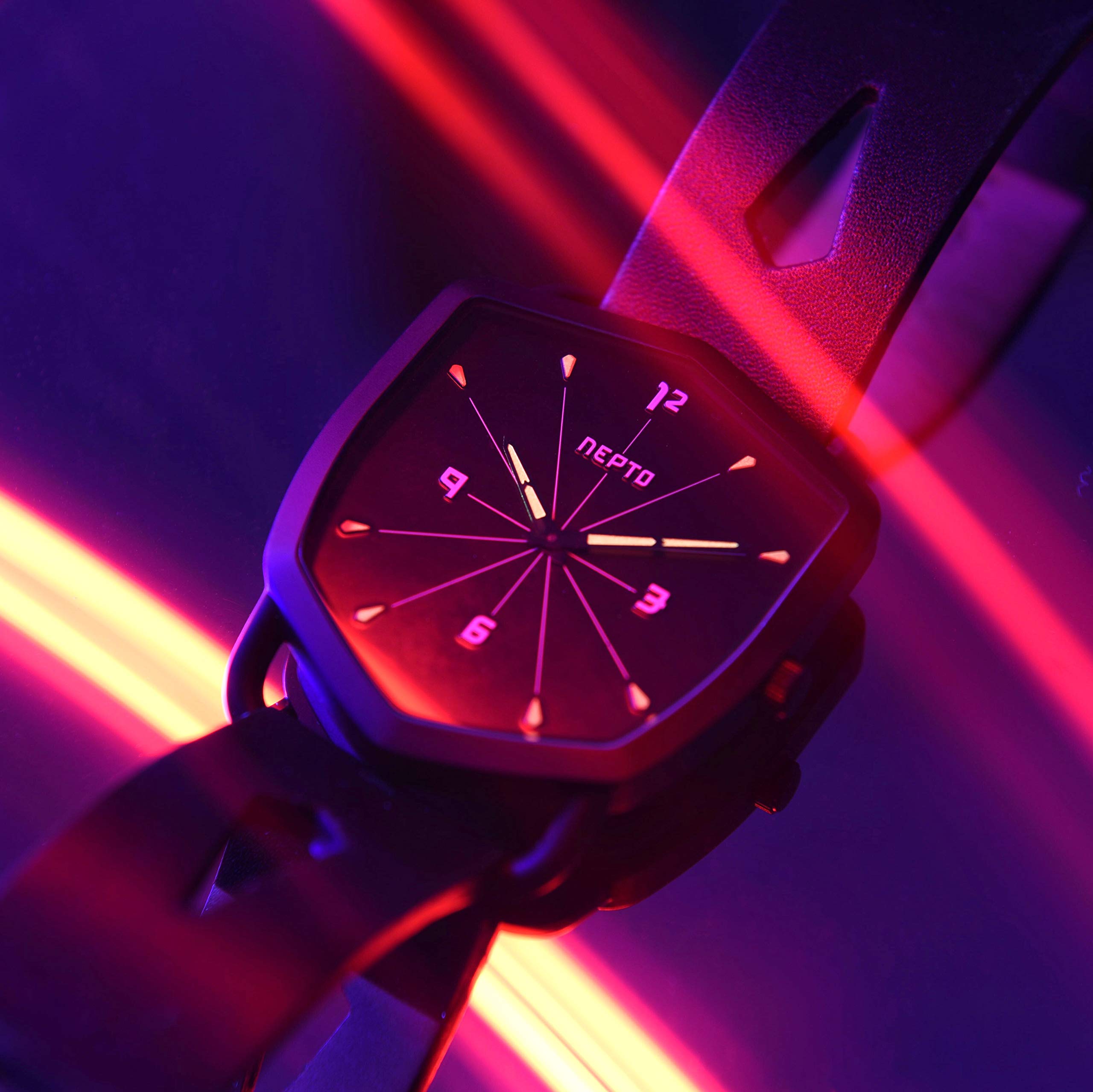 Nepto - Reloj de cuarzo para hombre, pulsera de malla milanesa
