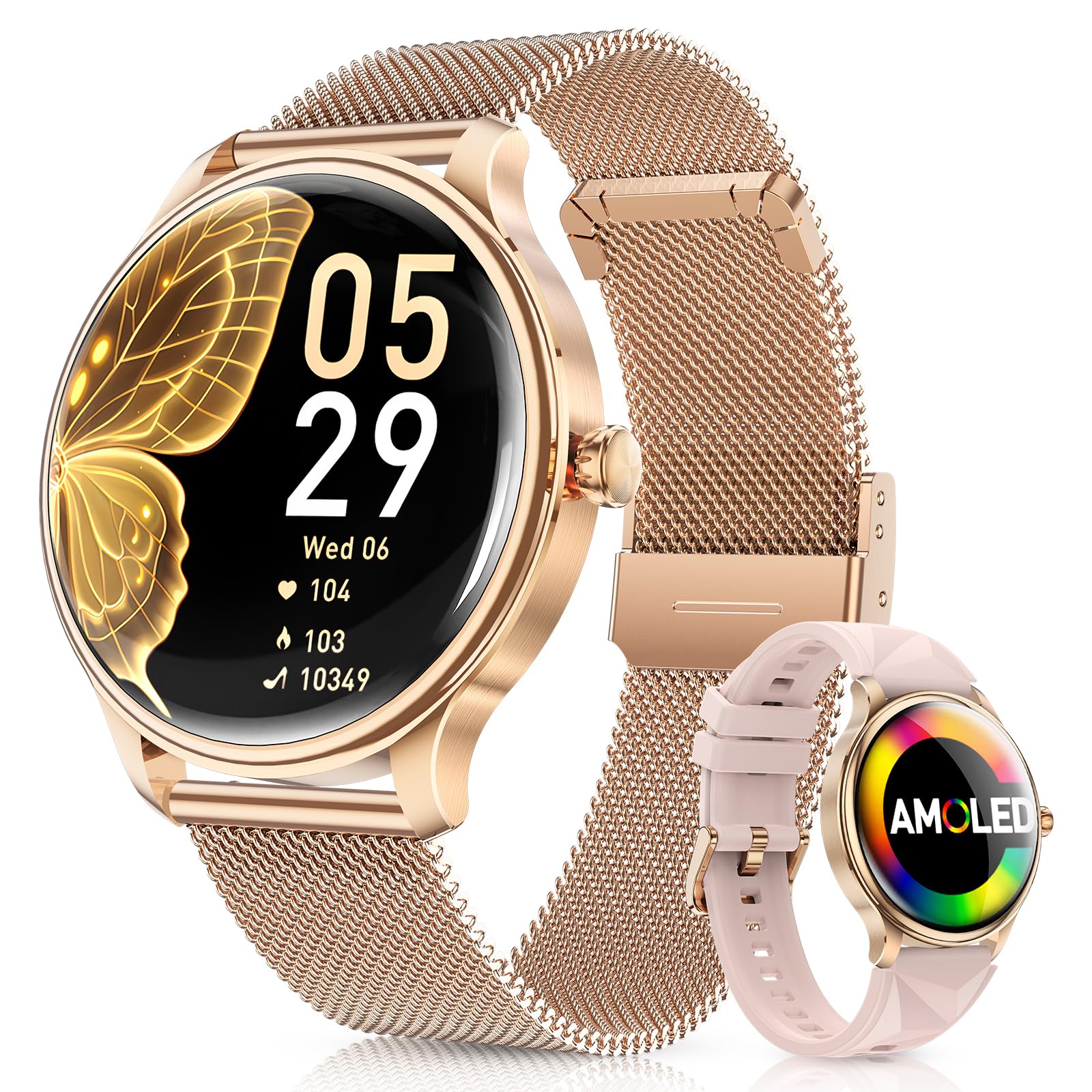 WalkerFit Smart Watch for Women 2025 1 43 AMOLED Bluetooth Call Wireless Magnetic Charging Female Health Tracker 120