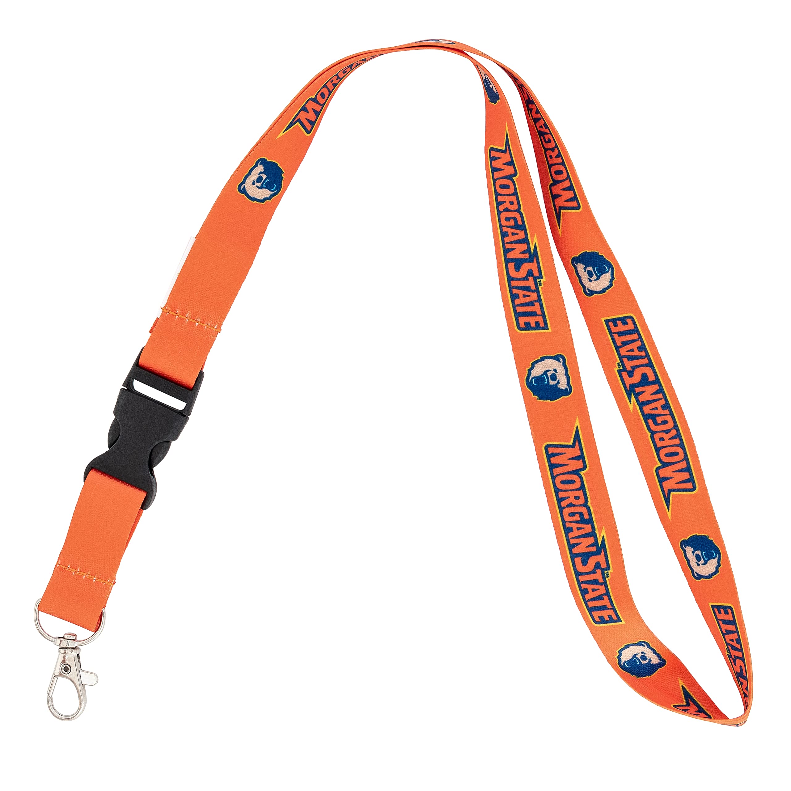 Desert Cactus Morgan State University Car Keys ID Badge Holder Lanyard Keychain Detachable Breakaway Snap Buckle (Orange), Multicolored, One size