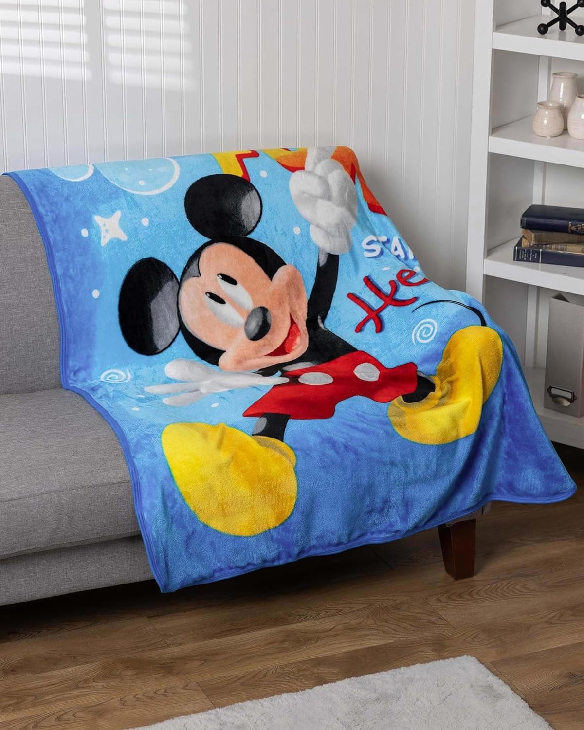 Northwest Mickey Mouse Silk Touch Throw Blanket, 46" x 60", Fun with Mickey - Image 2