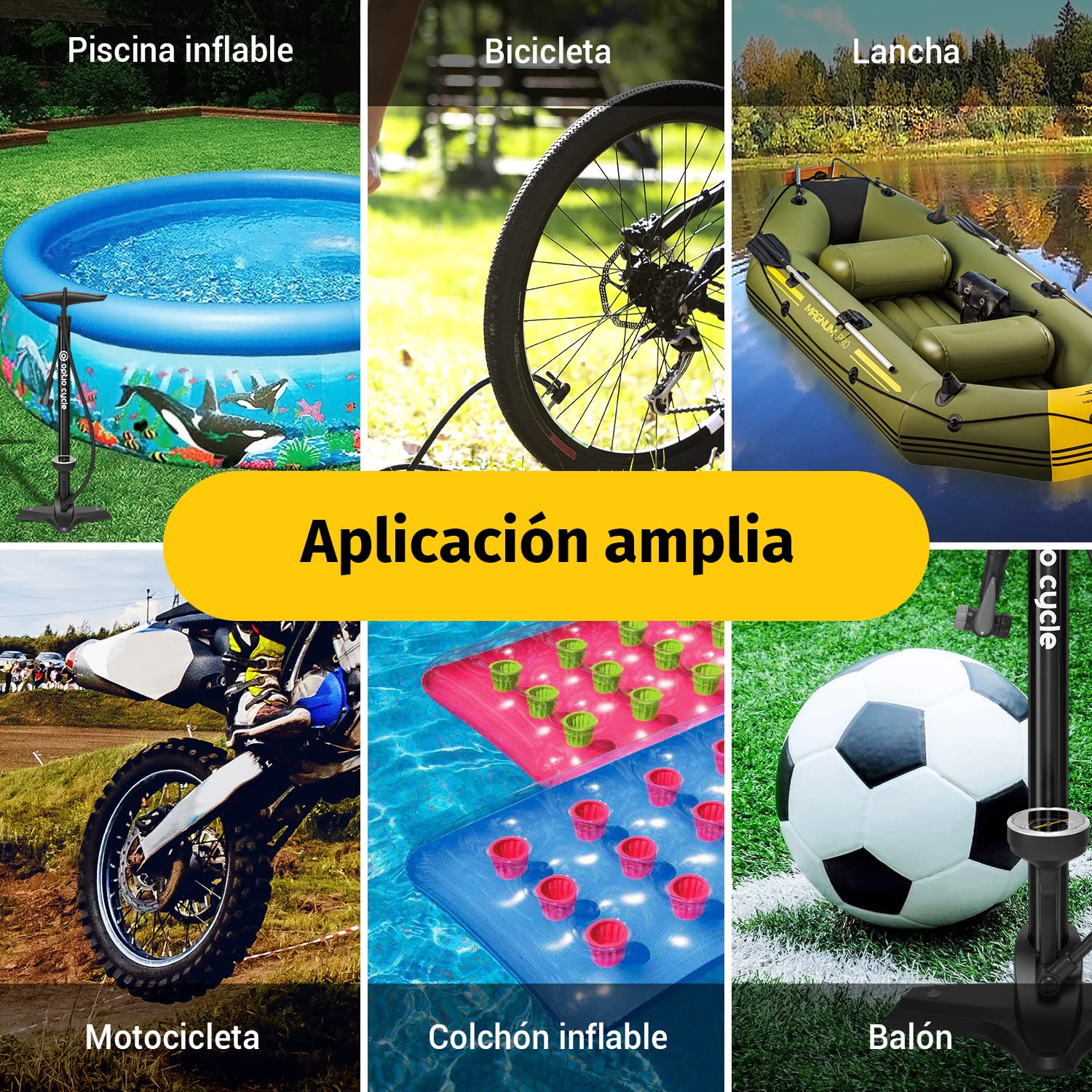 Bomba de Pie para Bicicleta – Inflador con Manómetro hasta 11 Bar / 160 PSI | Bomba Bicicleta de Pie para Presta y Schrader | Hinchador Bici Manual para MTB, E-Bike y Carretera