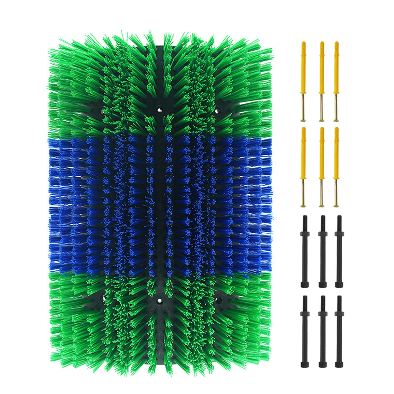 Cepillo para rascar ganado, cepillo para caballos con 6 tornillos, almohadilla antipicazón para caballos y ganado, ayuda para hacer cosquillas para caballos, cabras, vacas, ovejas, cerdos, a