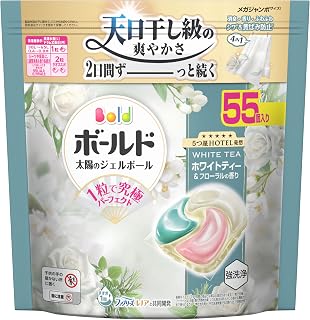 ボールド ジェルボール 柔軟剤入り 55個 ホワイトティー＆フローラルの香り 洗濯洗剤 詰め替え