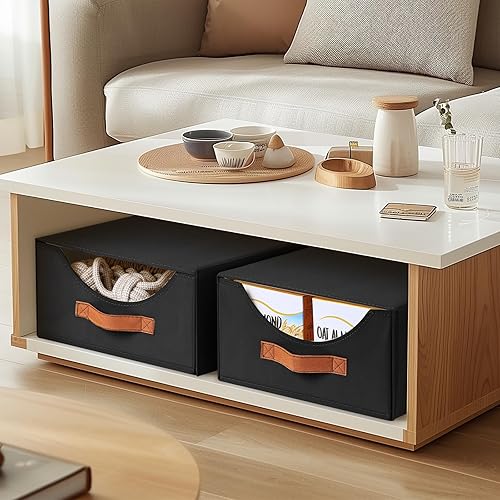 Miniatura 8 de Organizadores grandes de armario, cajones de almacenamiento para ropa, contenedores de tela con asa, contenedores organizadores plegables para