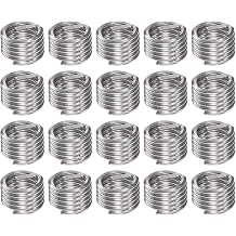 HARFINGTON 20pcs Wire Threaded Inserts 7/16-14 UNC 1D 11.1mm 304 Stainless Steel Helical Coiled Wire Thread Sleeve