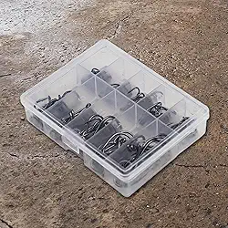 Conjunto de anzóis de pesca ISEAMA, 100 peças, tamanhos 3-12, ganchos de garra de águia farpada