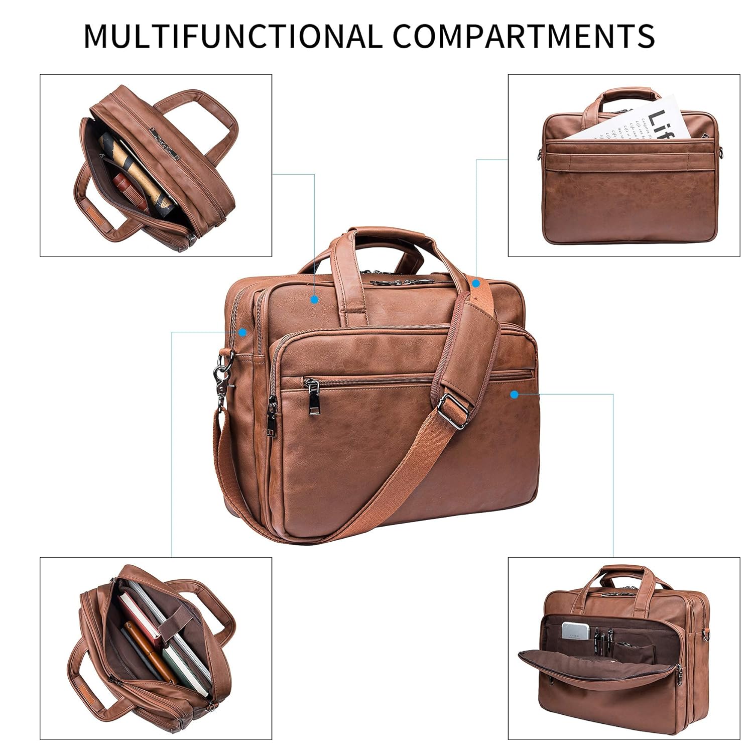 seyfocnia Bolsa de couro para laptop, masculina de 15,6 polegadas e 17,3 polegadas, bolsa de ombro para computador em promoção! Veja a oferta e mais achadinhos de Mochilas & Pastas Masculinas 9 Hoje é o melhor dia para comprar seyfocnia Bolsa de couro para laptop, masculina de 15,6 polegadas e 17,3 polegadas, bolsa de ombro para computador com aquele preço maroto! Promoção! Aproveite a oferta! 9