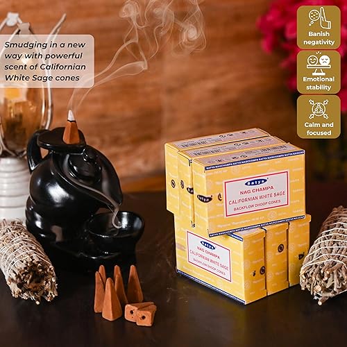 Vista 26 de Super Hit - Conos de incienso de reflujo para cascada, fuente de humo aromático, Haze Falls y esterilla, paquete de 6 Super Hit - 6