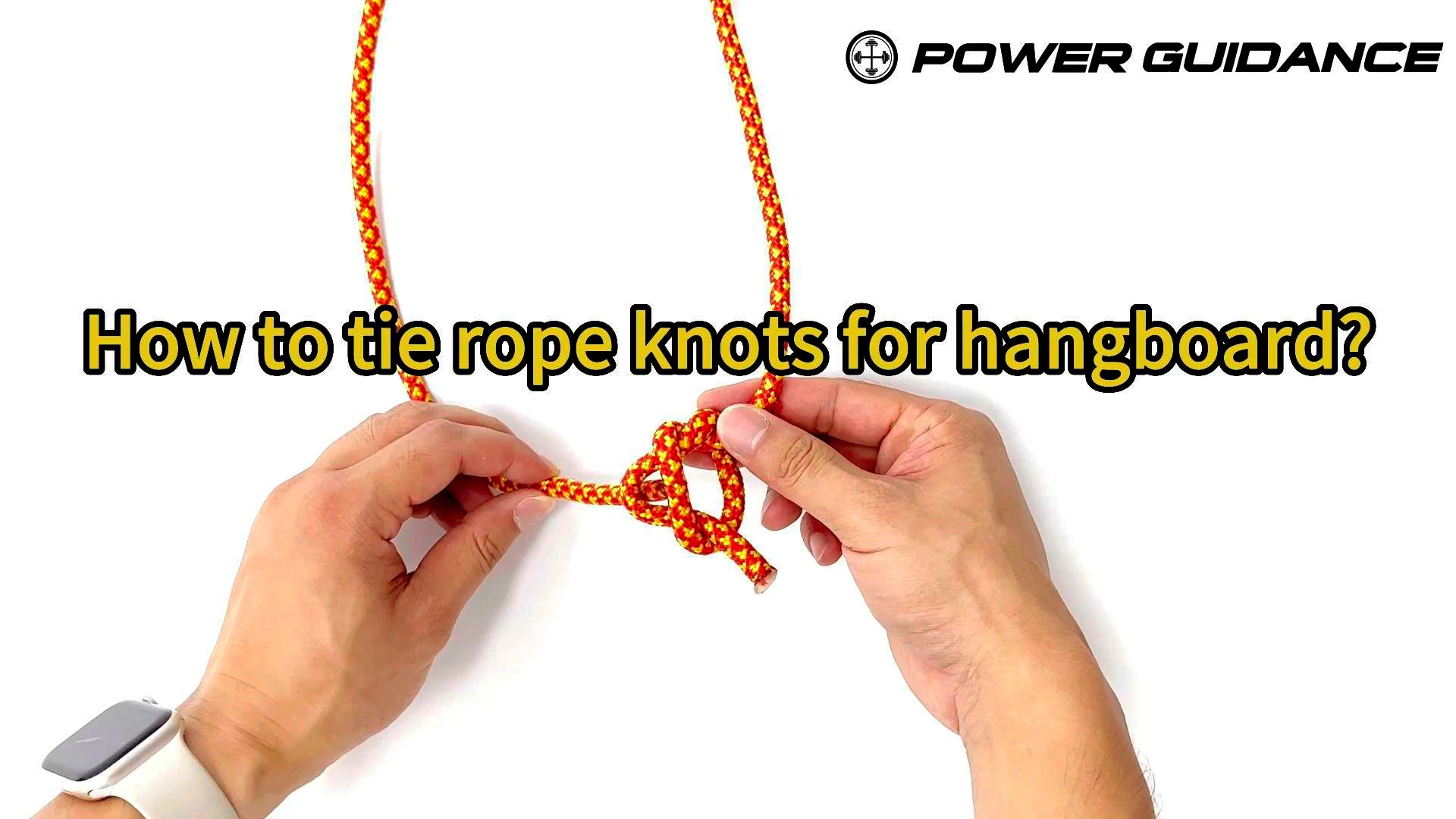 How to tie rope knots for hangboard? on Amazon Live