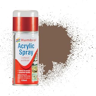 Humbrol AD6029 150ml Acrylic Spray Paint No. 29 Matt (Dark Earth)
