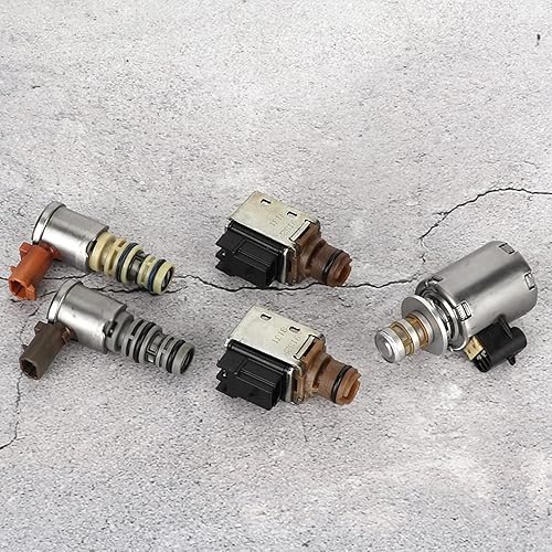 Miniatura 6 de Kit de solenoide de sisión, solenoide 4L60E, kit de solenoide de cambio 4L60E 5 piezas Heacy Duty Metal Amp Kit de válvula electromagnética de