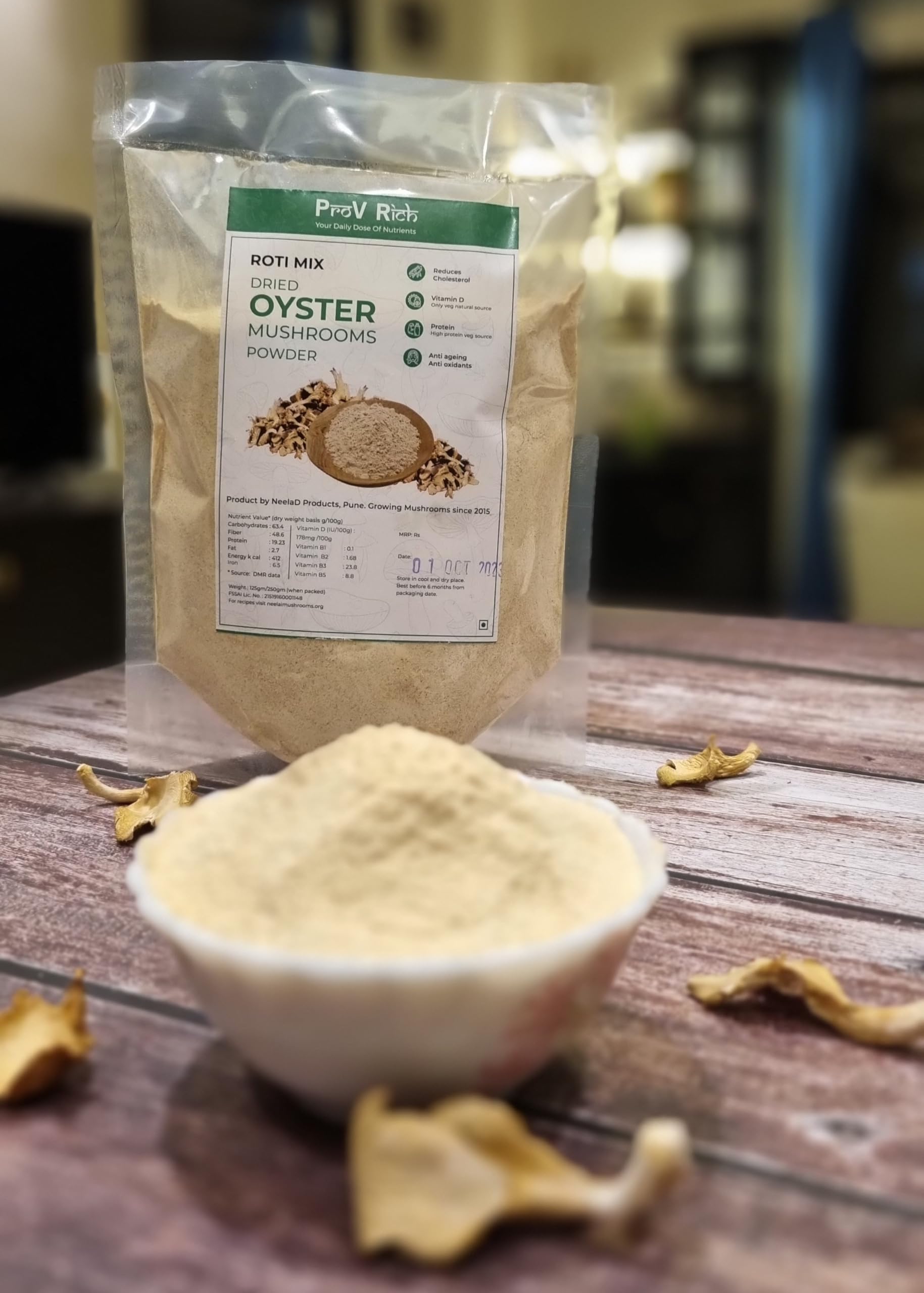 ProV Rich Oyster Mushroom Powder (250gm) (B0974J85YB) Amazon Price History, Amazon Price Tracker