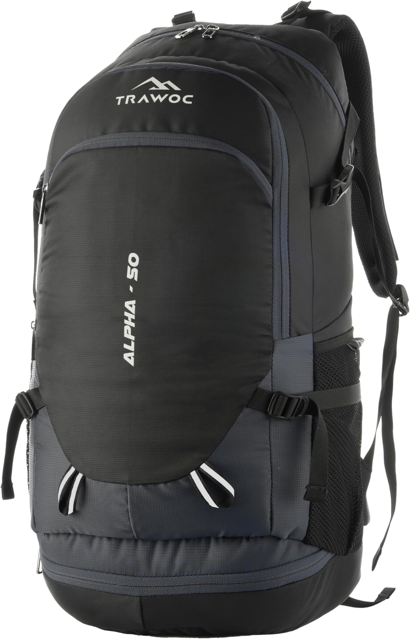 TRAWOC ALPHA 50 Litre Travel Backpack Water Resistant Daypack Bag for Cycling Trekking Hiking Camping for Men & Women