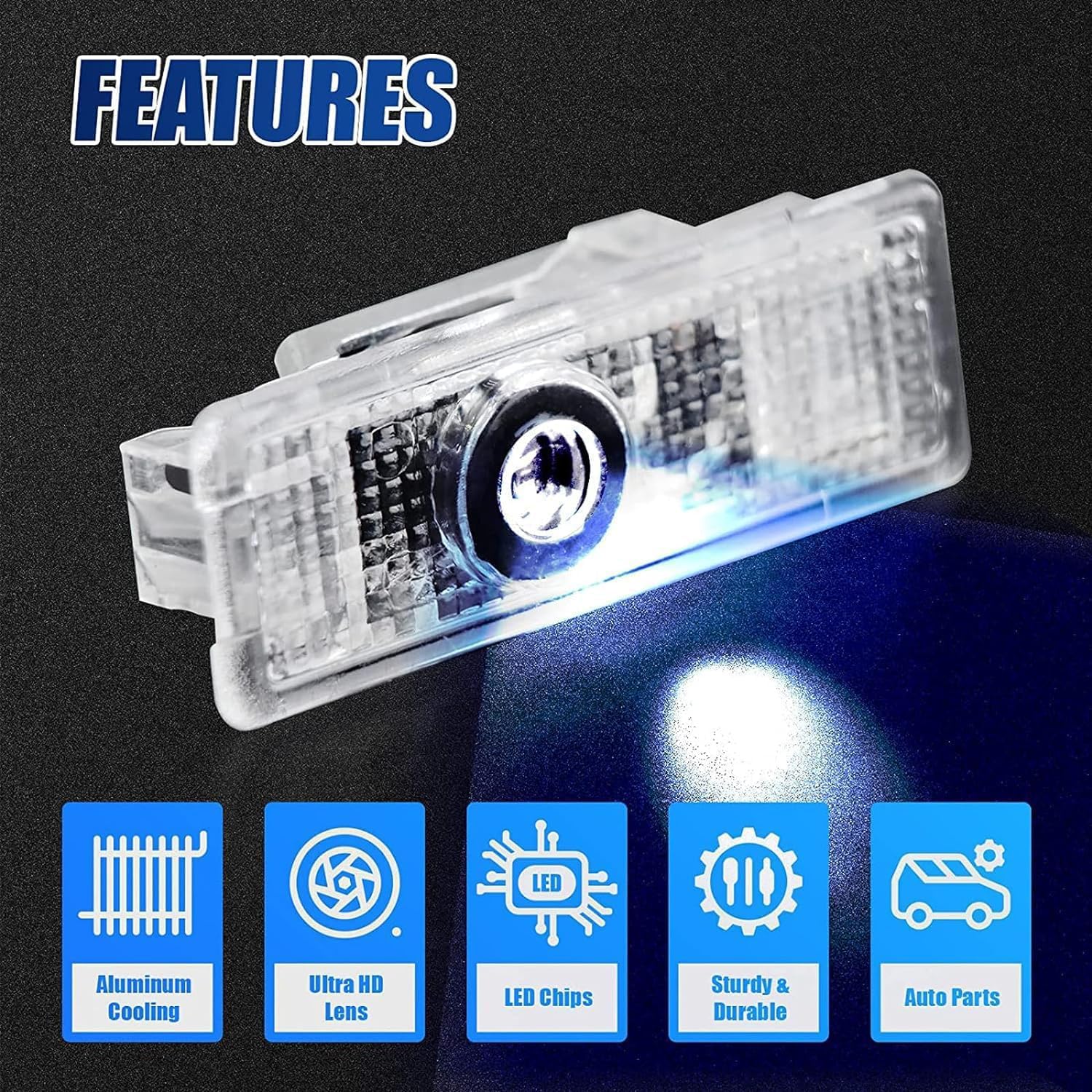 2X LED BMW M Performance Logo proiettore luce di 2X LED BMW M Performance Logo proiettore luce di