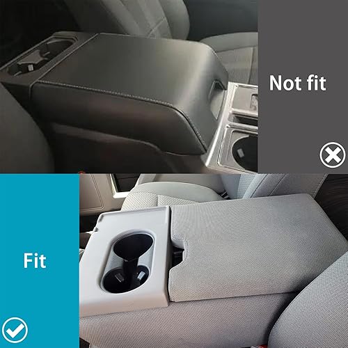 Miniatura 4 de LOCOY Funda para reposabrazos de consola central para Ford F150 Accesorios 2015-2022, F250 F350 F450 Accesorios 2017-2022 con asiento de salto