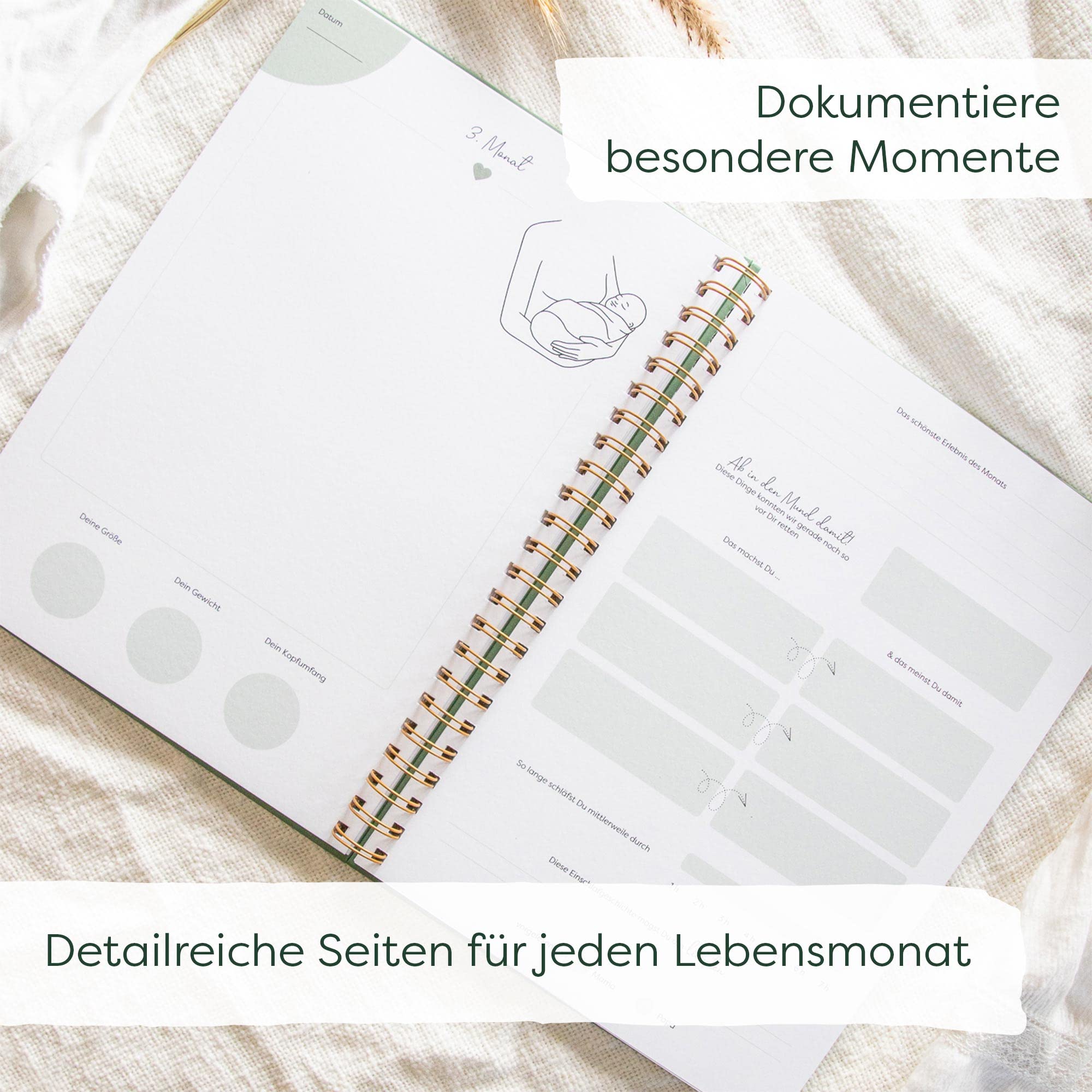 VISUAL STATEMENTS - Babyalbum "Willkommen kleines Wunder" - Erinnerungsbuch