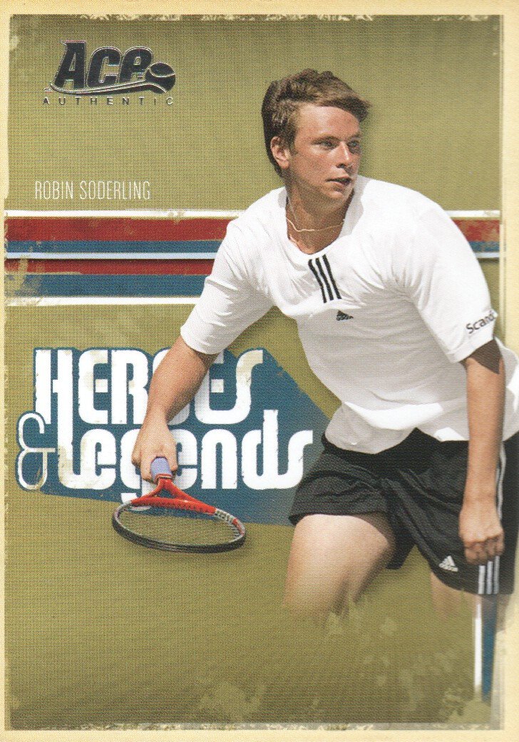 2006 Ace Authentic Heroes & Legends Tennis #90 Robin Soderling
