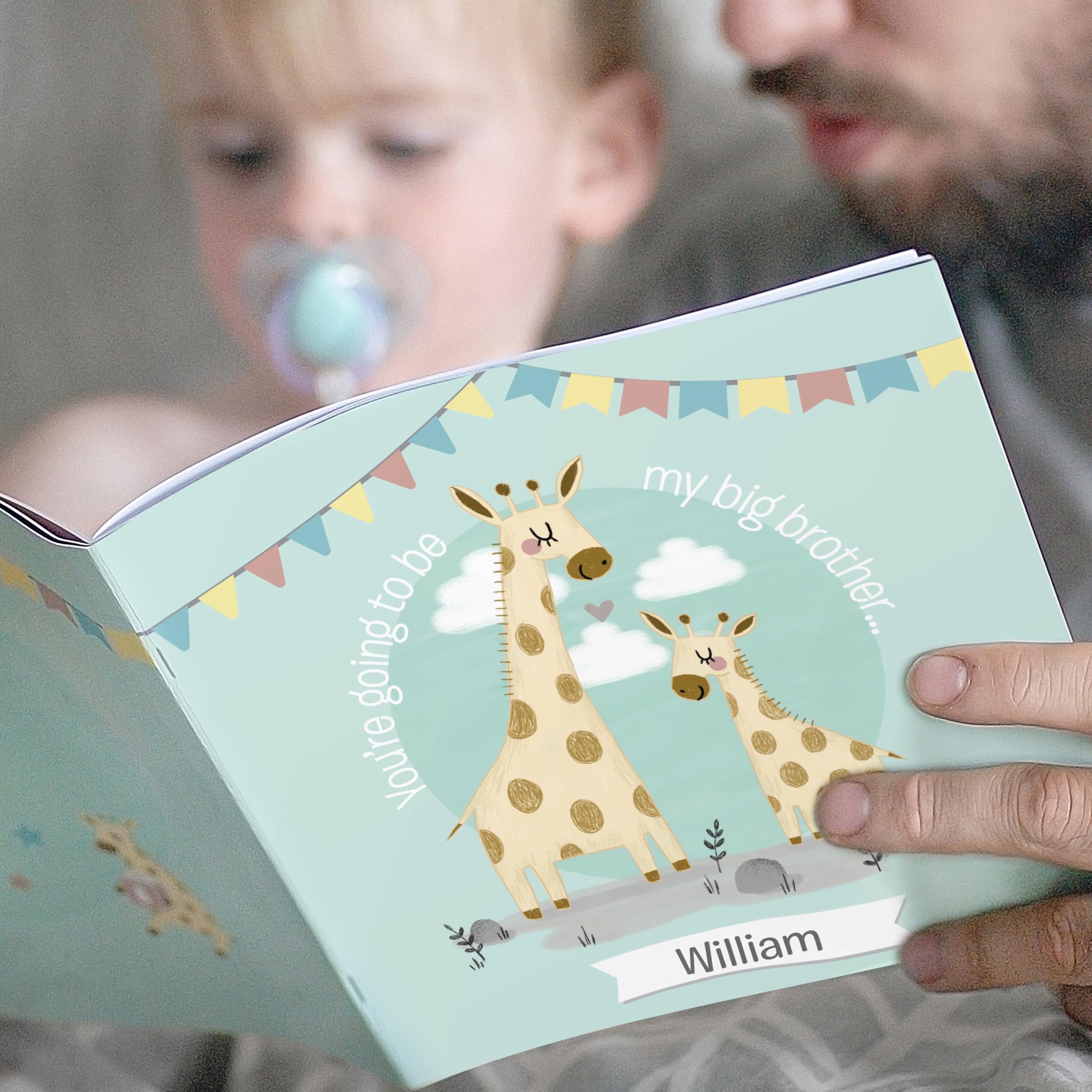 Custom Personalised Big Brother Story Book. Ideal for new baby's arrival