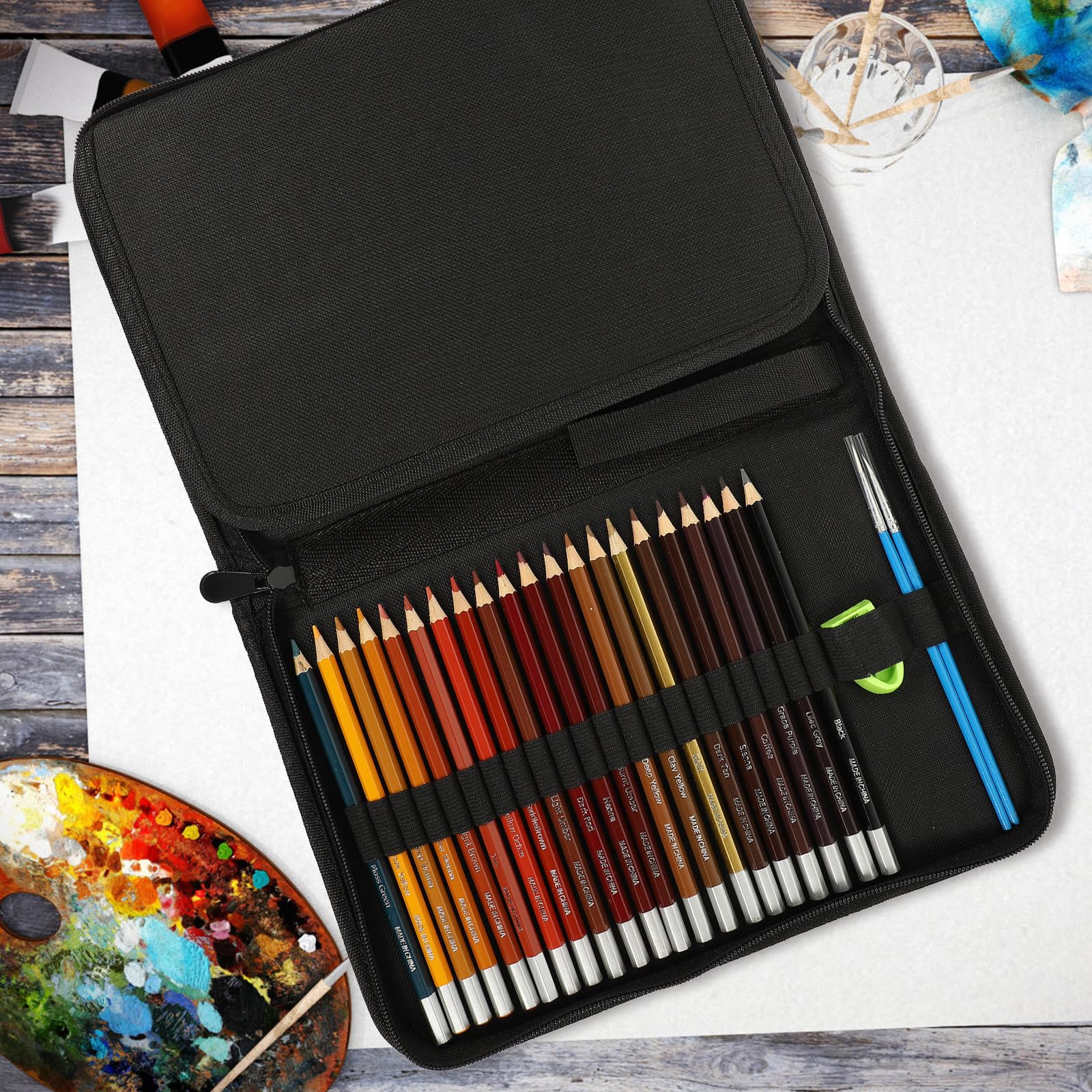 Healvian Set di Matite Acquerellabili per Disegno, Esagonali