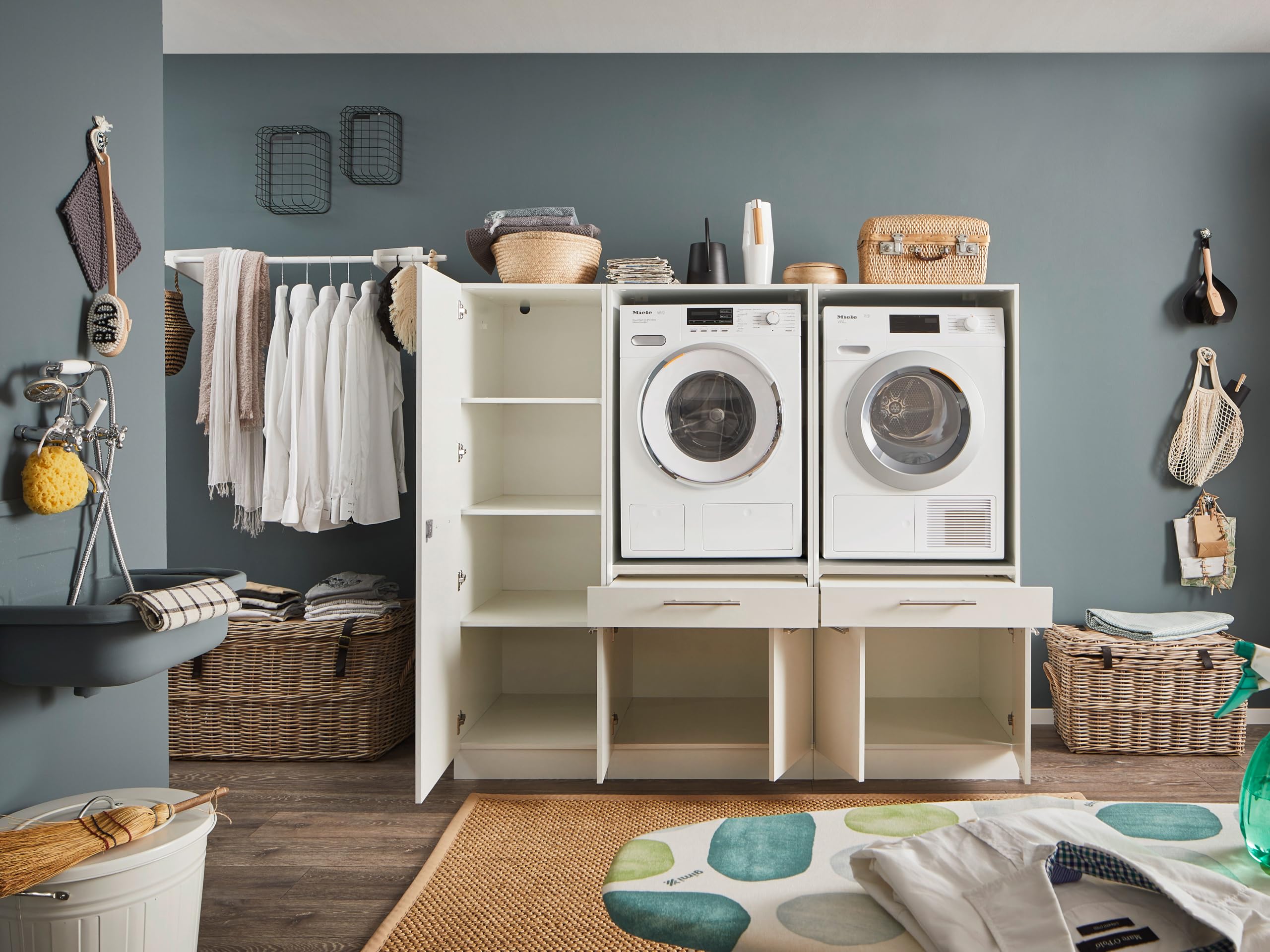 Laundreezy 2X Waschmaschinenschrank und Mehrzweckschrank – Bild 3