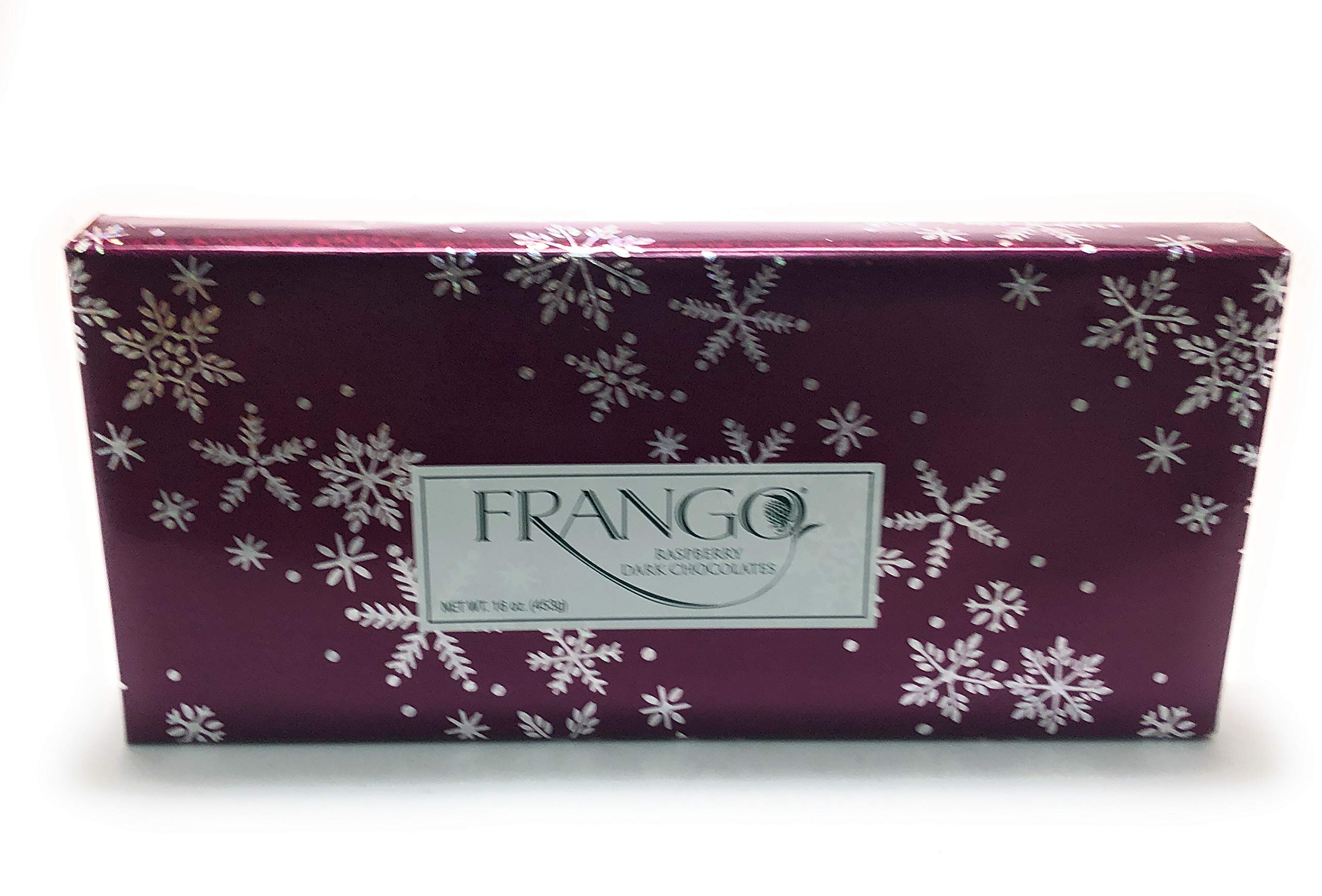 Frango Raspberry Dark Chocolates Gift Wrapped Seasonal 16 oz