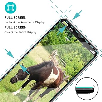 smartect Glass Screen Protector 2 Pieces Full Screen for Emporia Smart 6 | Protective Screen HD Anti Scratch, Tempered Glass 0.3 mm Ultra Clear, 9H Hardness, Shock Resistant, Bubble Free