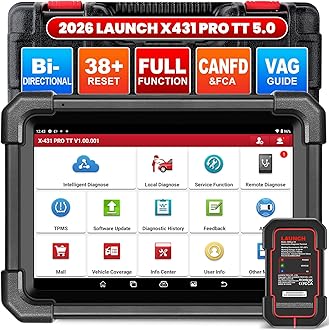 X431 PRO TT 2026 Newly Bidirectional Scan Tool, Bluetooth Launch Scanner with DBSCar VII Connector, 38+ Reset for All Cars, Online ECU Code, CANFD, FCA AutoAuth, VAG Guide, 2 Yrs Free Update