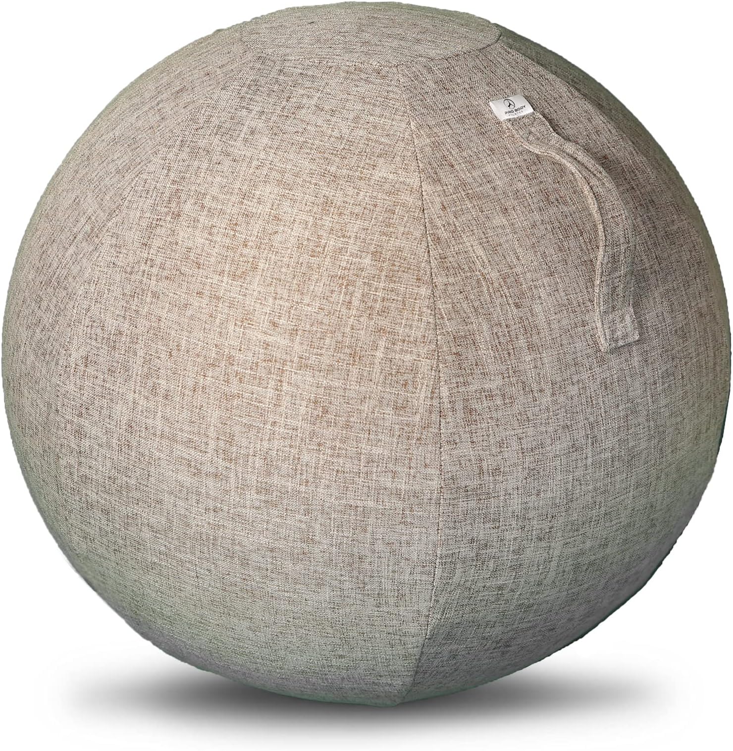 ProBody Pilates Sitting Ball Chair With Handle For Home, Office, Pilates, Yoga, Stability And Fitness - Includes Exercise Ball With Pump