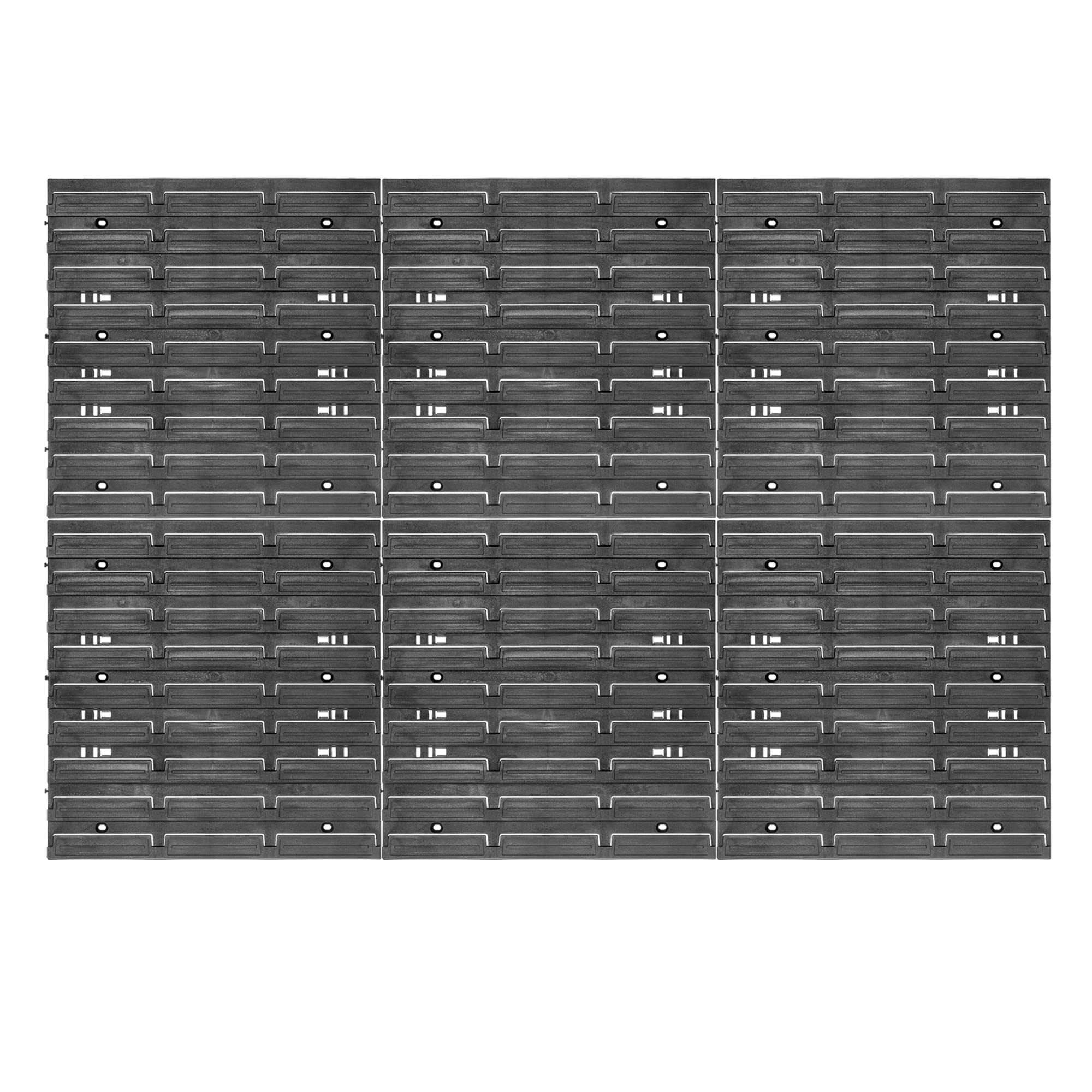 KADAX Pared de herramientas, sistema de almacenamiento de plástico PP, estantería de pared en diferentes tamaños, estantería de pared de taller con cajas de almacenamiento y soportes(117x78 cm)