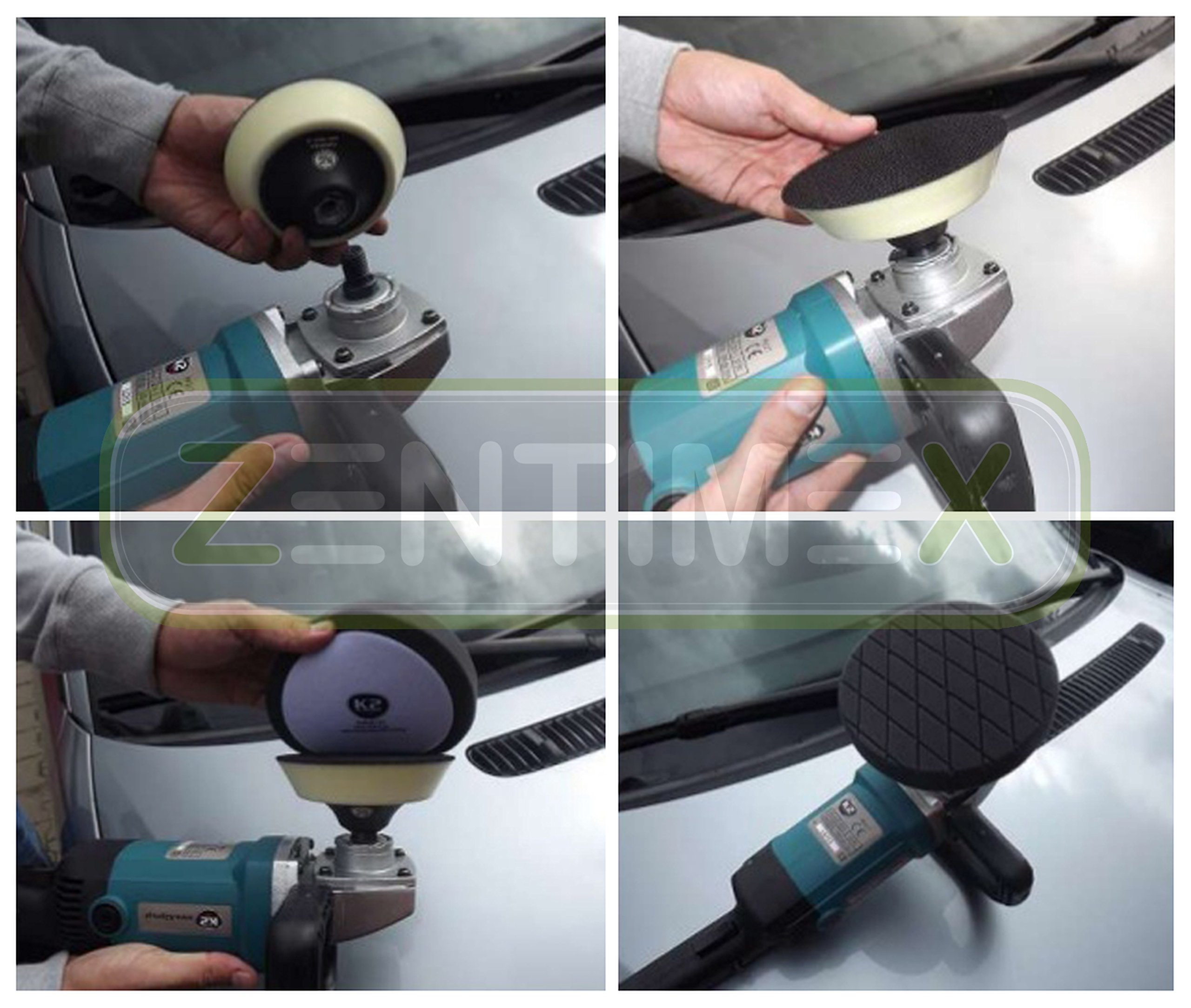 Produktbild von Wibeco Polierschwamm Auswahl - 80 Mm Glatt - Lacke, Autolack Und Spra, 3,50