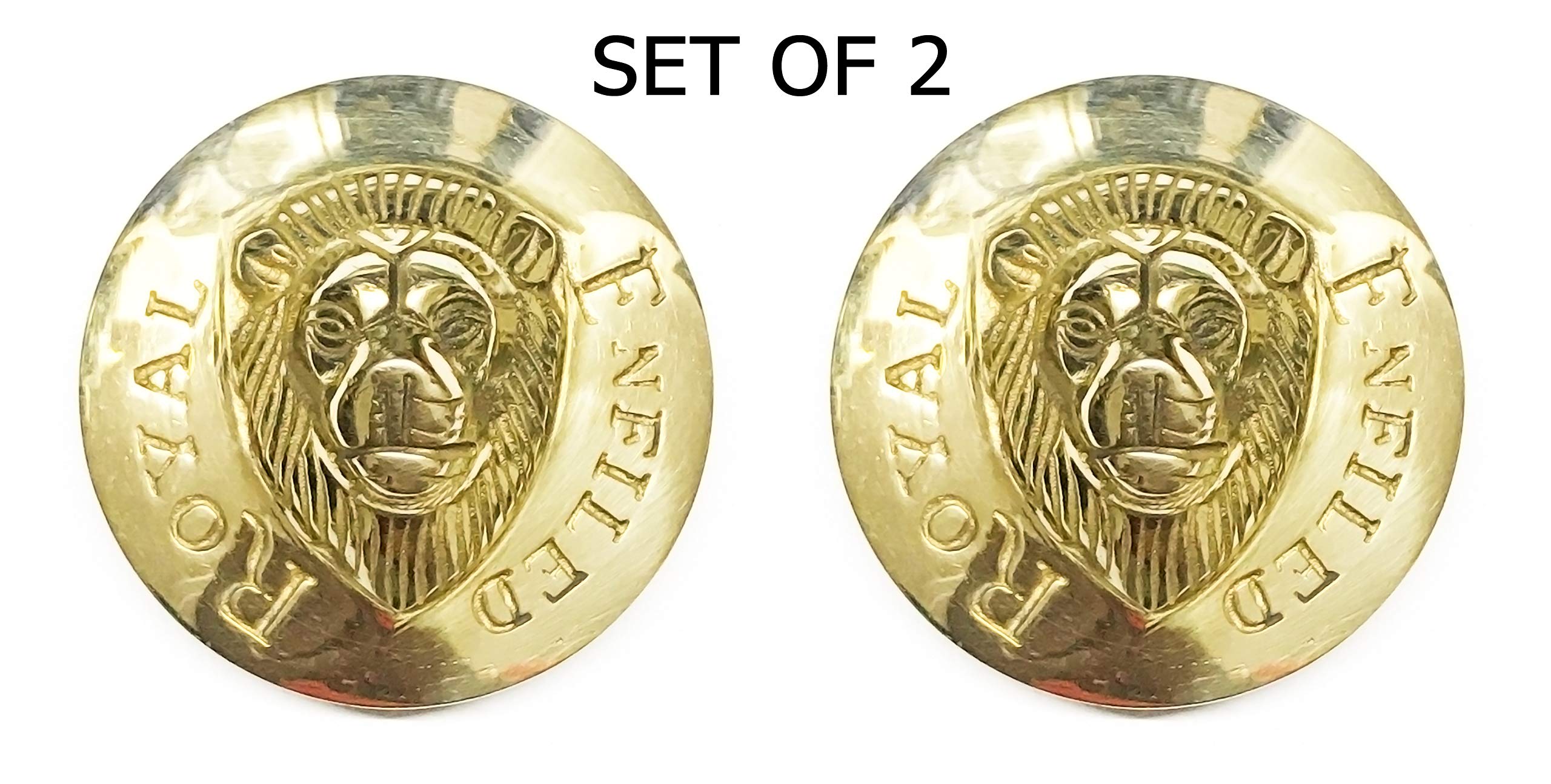 e-generixGolden Brass Lion Swing Cap for Bullet (Set of 2)