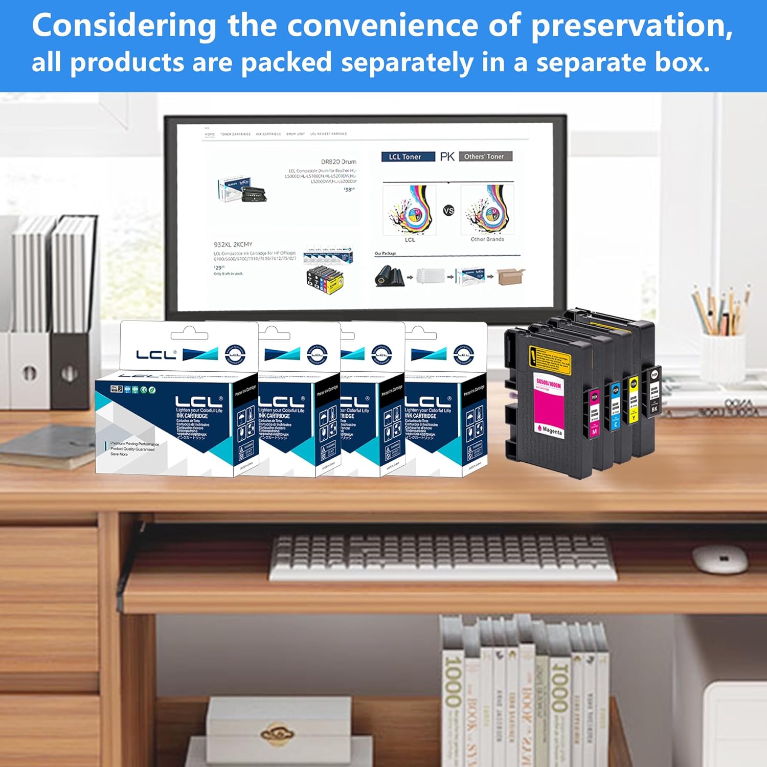 SG500 SG1000 Sublimation Ink Cartridges with Upgraded Chips Replacement for Sawgrass SG500 SG1000 Printers (1 Black, 1 Cyan, 1 Magenta, 1 Yellow, 4-Pack) - Image 7