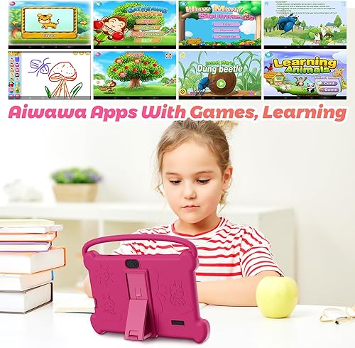 Miniatura 5 de DIGITHINK Tableta para niños de 7 pulgadas 3-9 con funda protectora, 4 GB (2 GB+2 GB expandir) RAM 32 GB ROM, tabletas para niños, dispositivo de