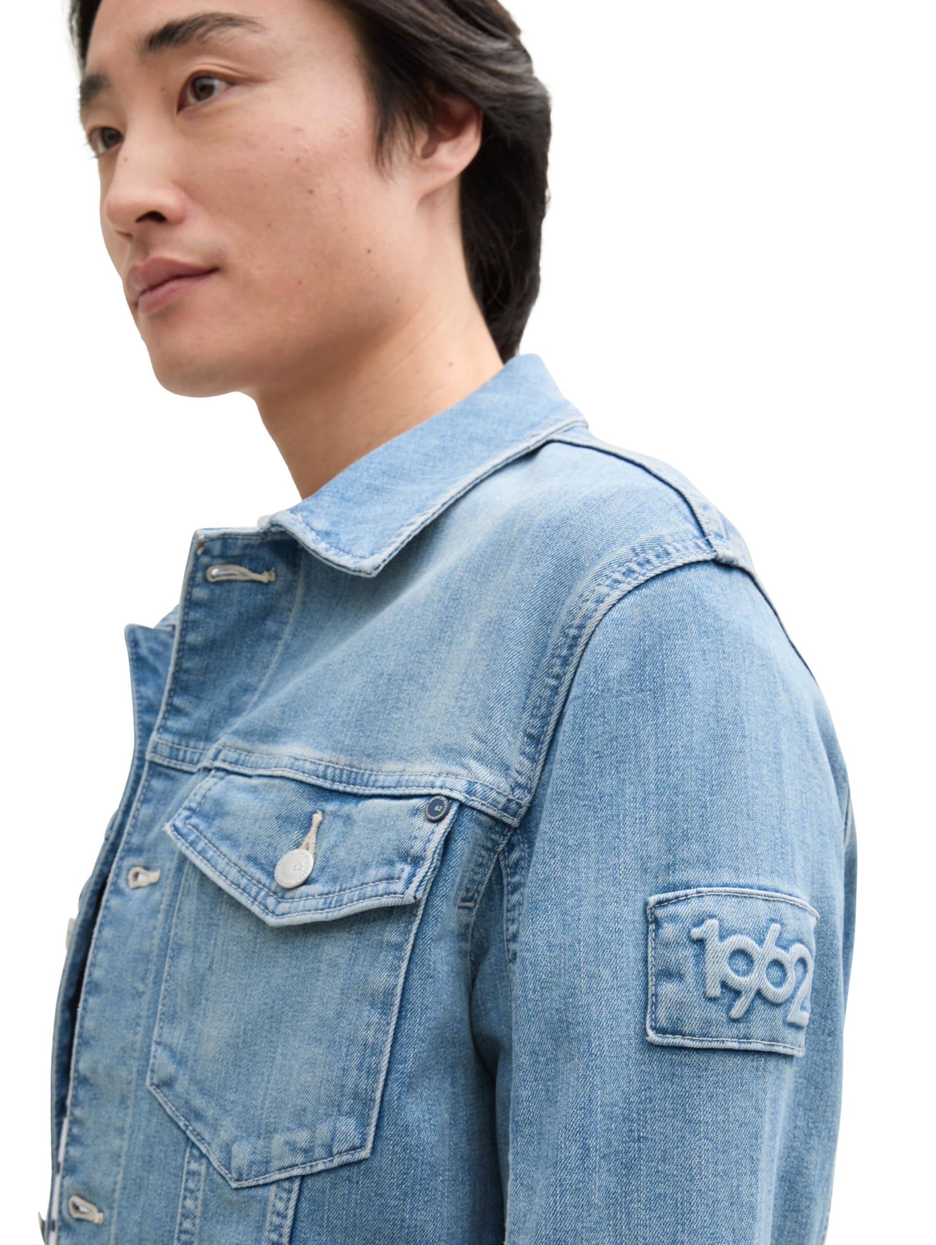 TOM TAILOR Herren 1047958 Jeansjacke im Washed Look (1er Pack)