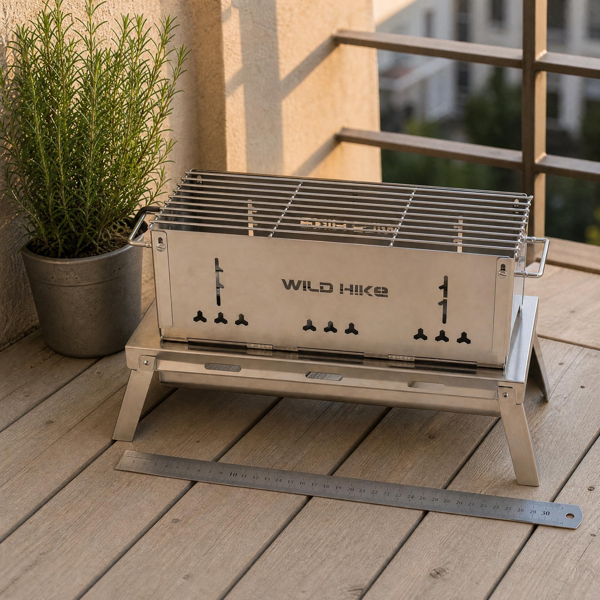 Barbecue Portatile Acciaio, size to 2