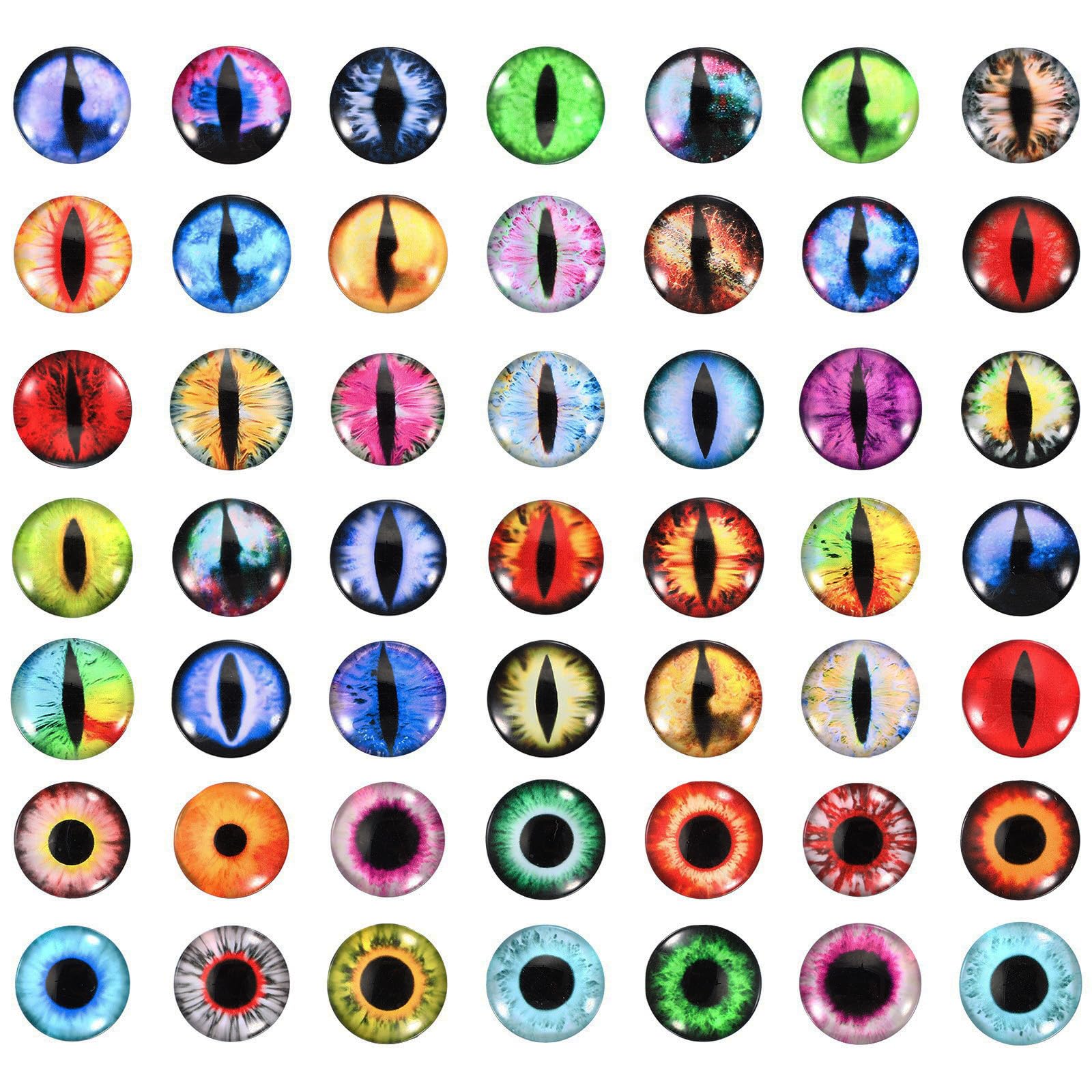 Amazon.com: PATIKIL 22mm Dragon Eyes, 100 Pcs Round Glass Eyes for