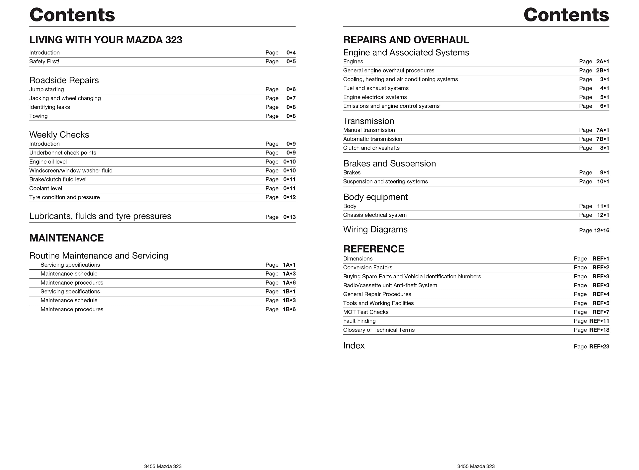 Mazda 323 (Oct 89 - 98) Haynes Repair Manual