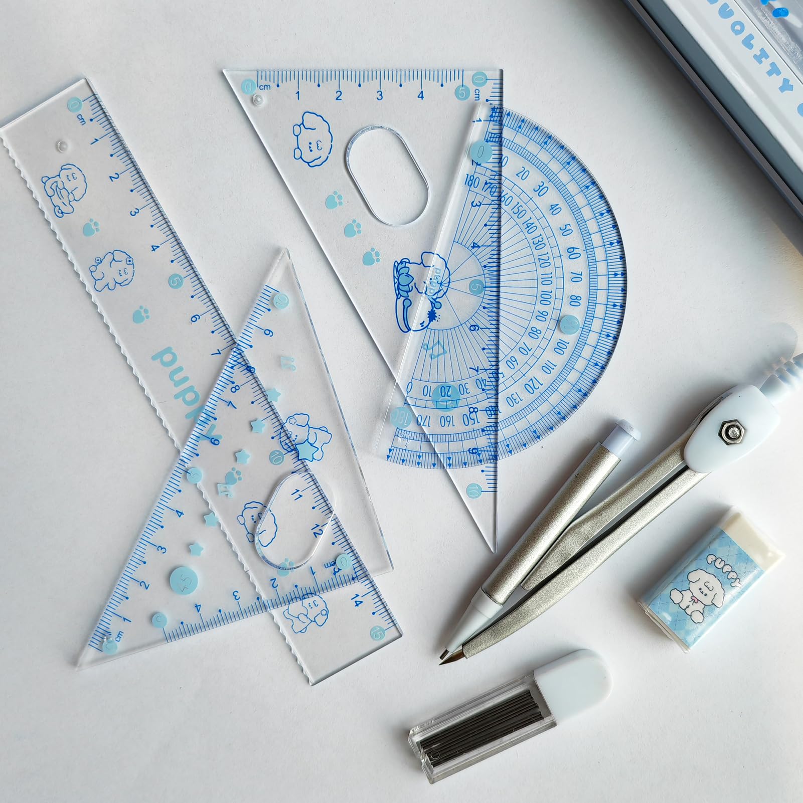 Ensembles De Géométrie Dessin Compas, Règles, Rapporteur, Pour étudiants, Kit De Géométrie