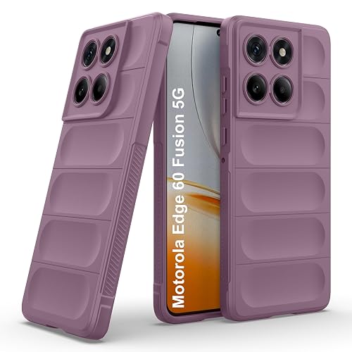 Zapcase Back Case Cover for Motorola Edge 60 Fusion 5G | Compatible for Motorola Edge 60 Fusion 5G Back Cover | Liquid Silicon Magic Case with Camera Protection | Lavender