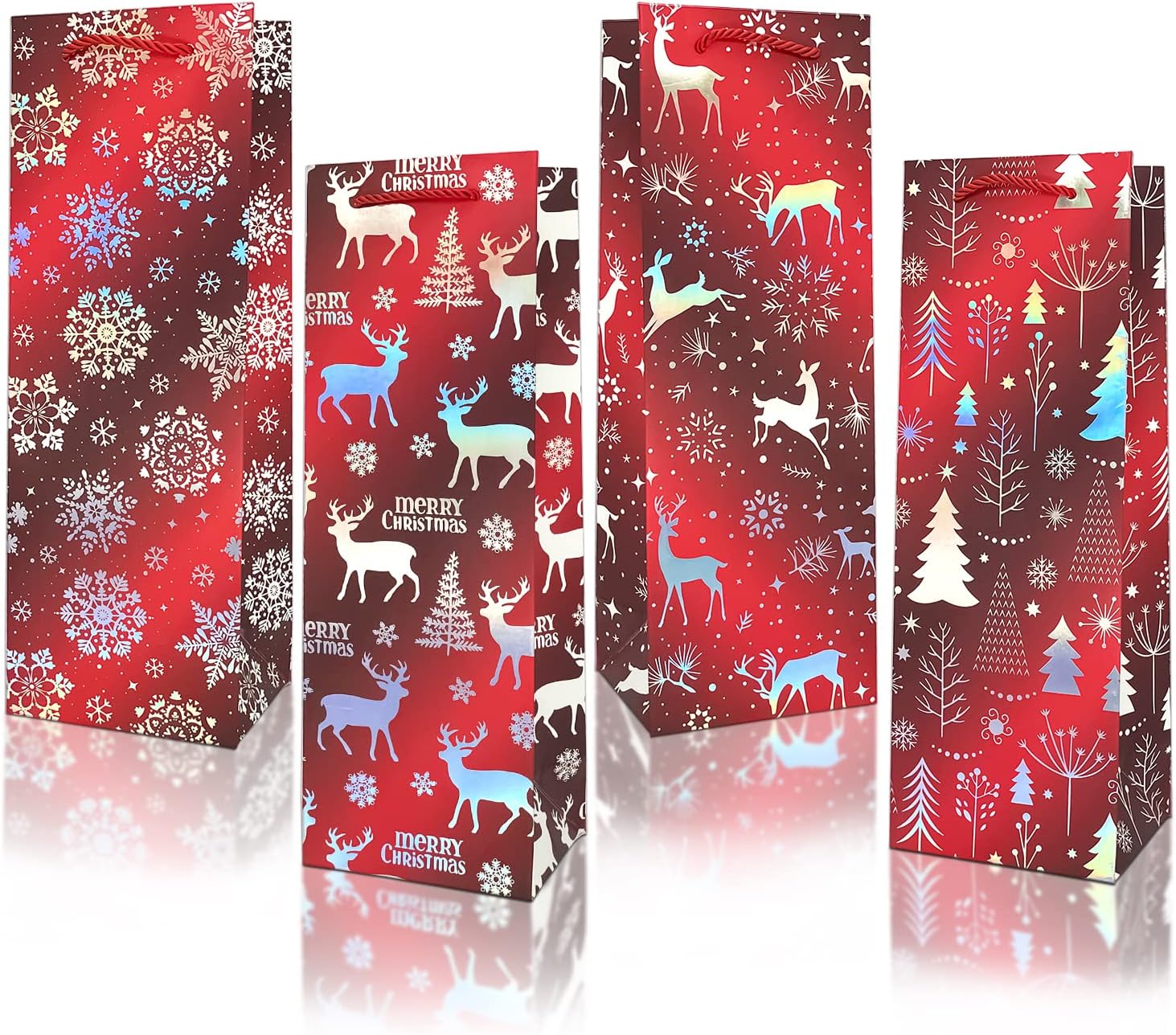 Wine Bottle Bags 12 Pack, Cardboard Foil Printing Process