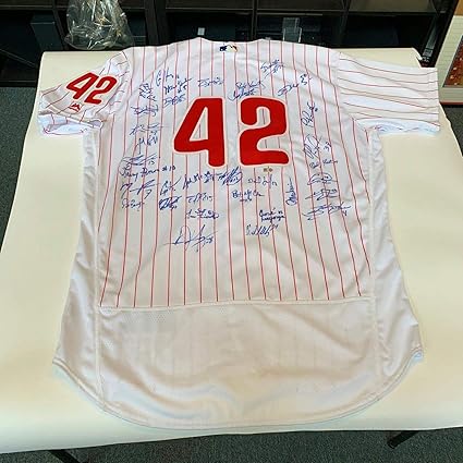 Jackie robinson signed jersey Clearance