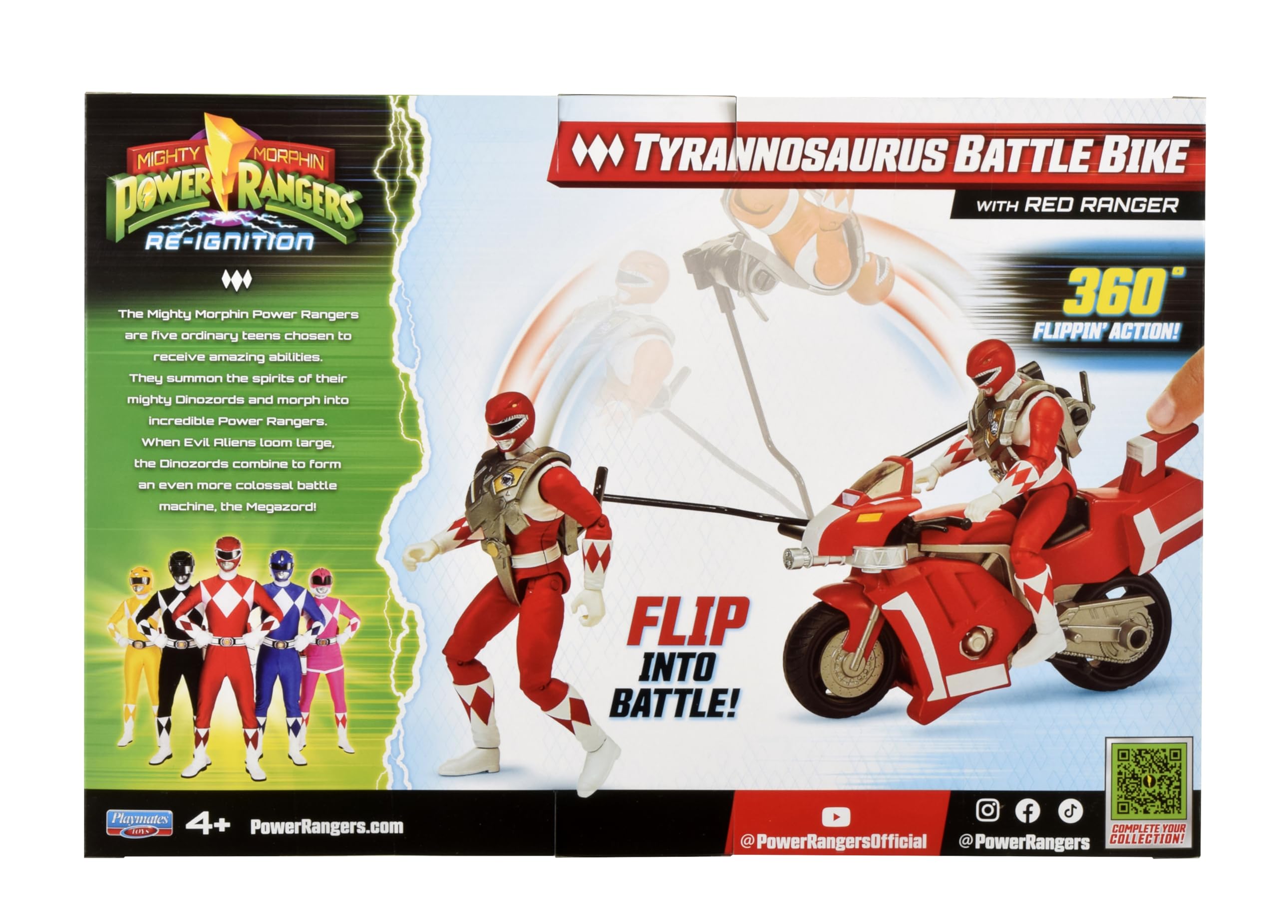 Power Rangers, Pojazd Deluxe z figurką 15 cm, czerwony strażnik - Jason Lee Scott, dla dzieci od 4 lat, PWG04